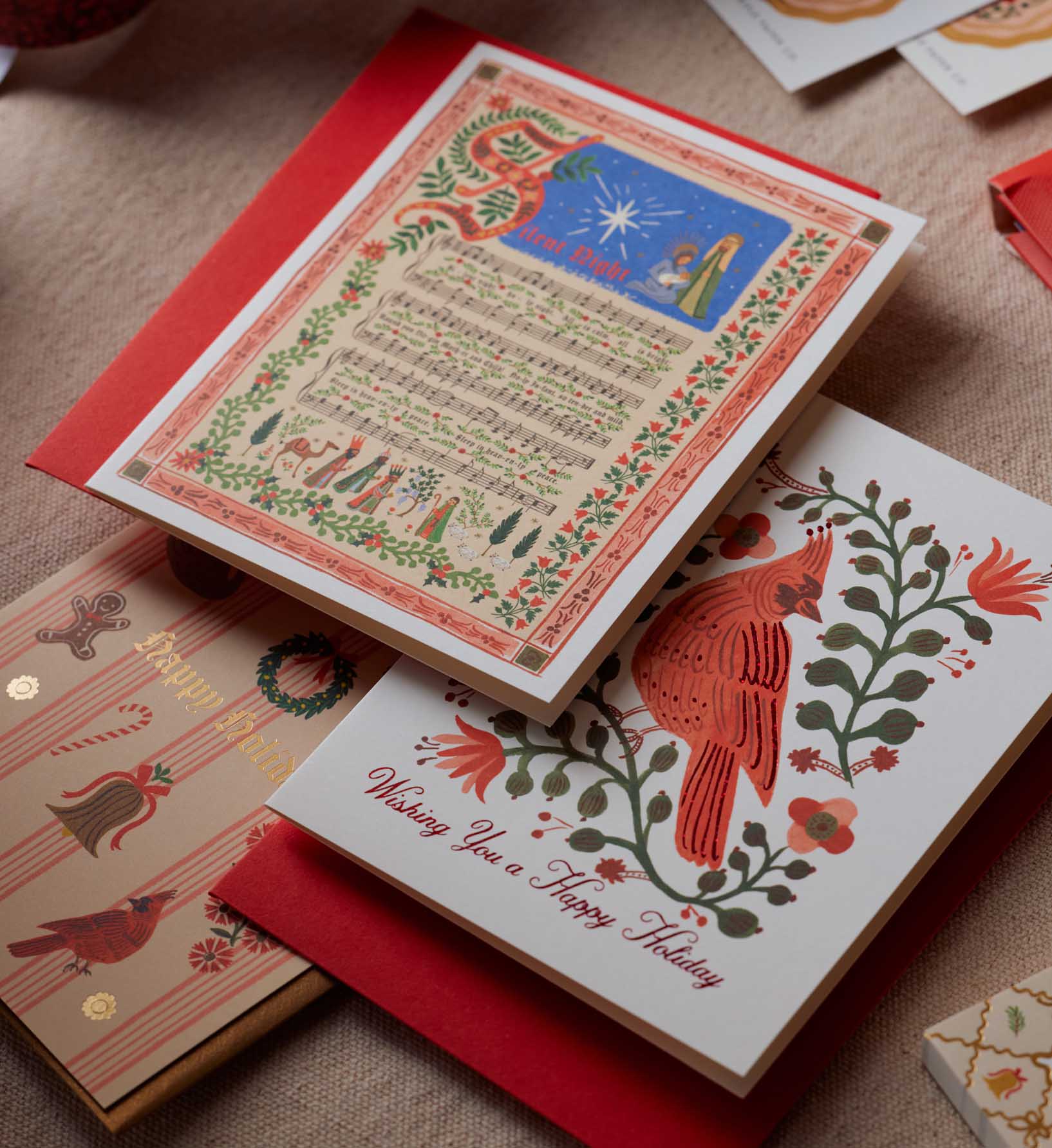 Cardinals Holiday Card - Single Card