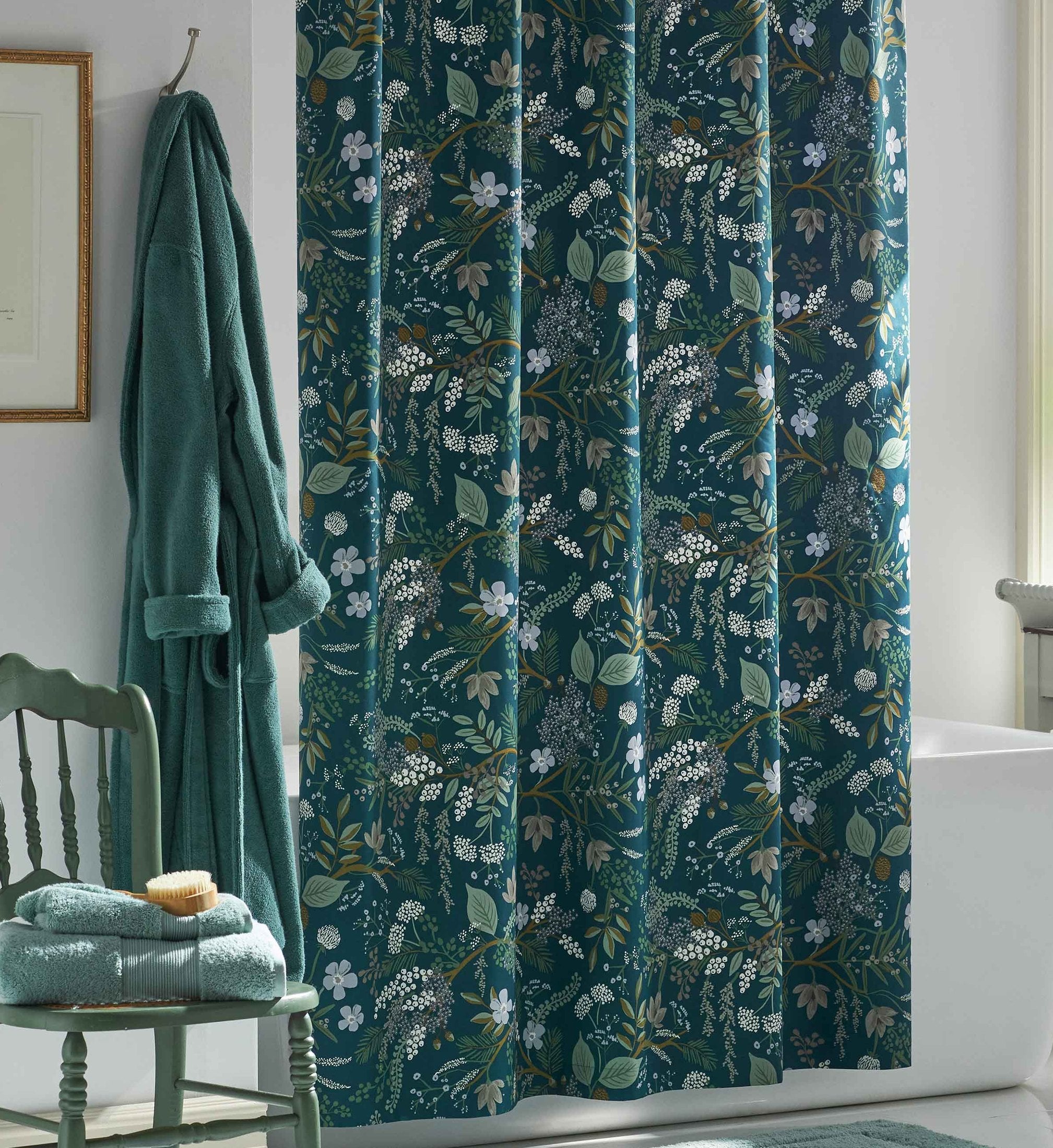 Sateen Shower Curtain - Juniper Forest