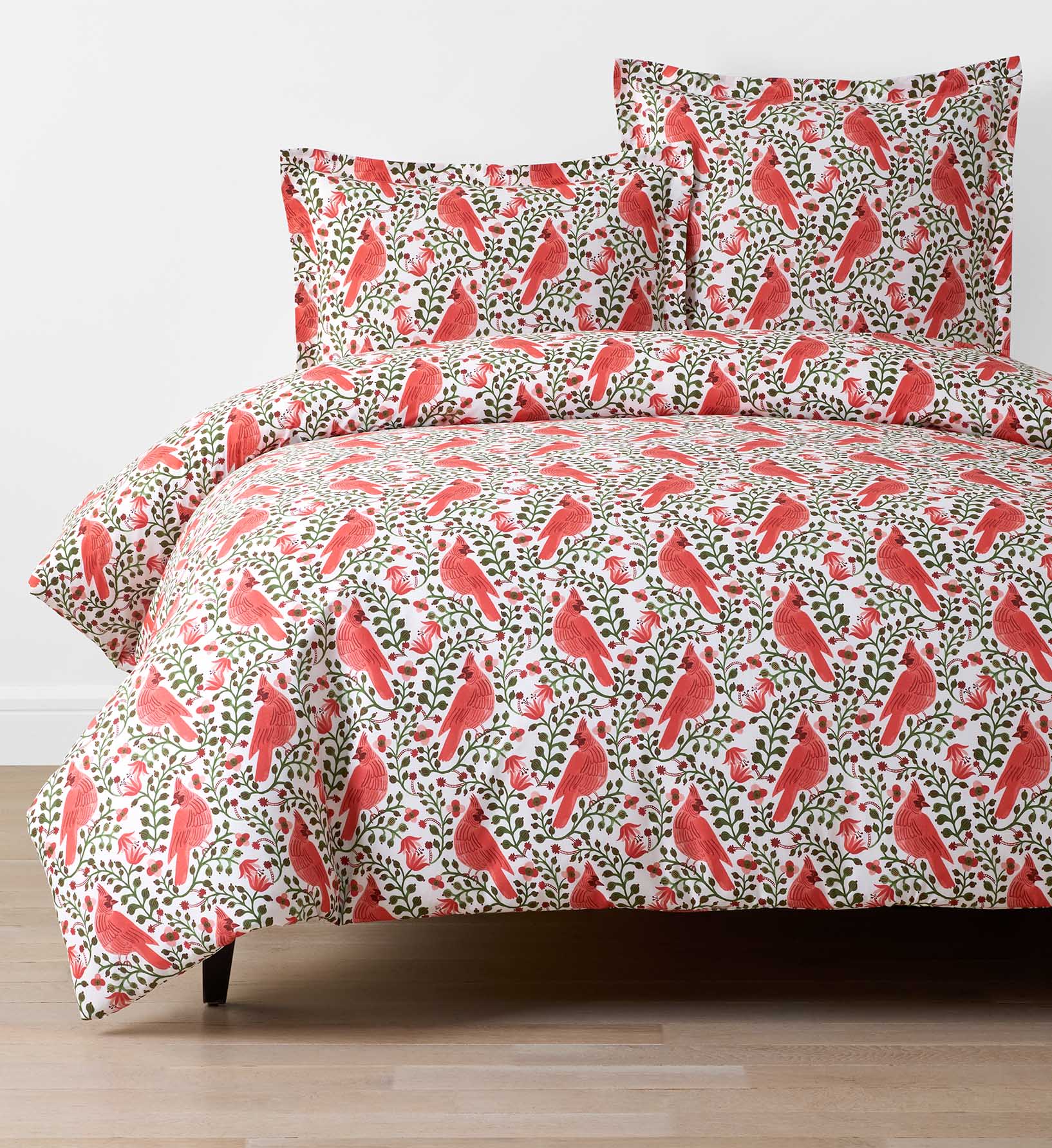 Percale Comforter - Cardinals