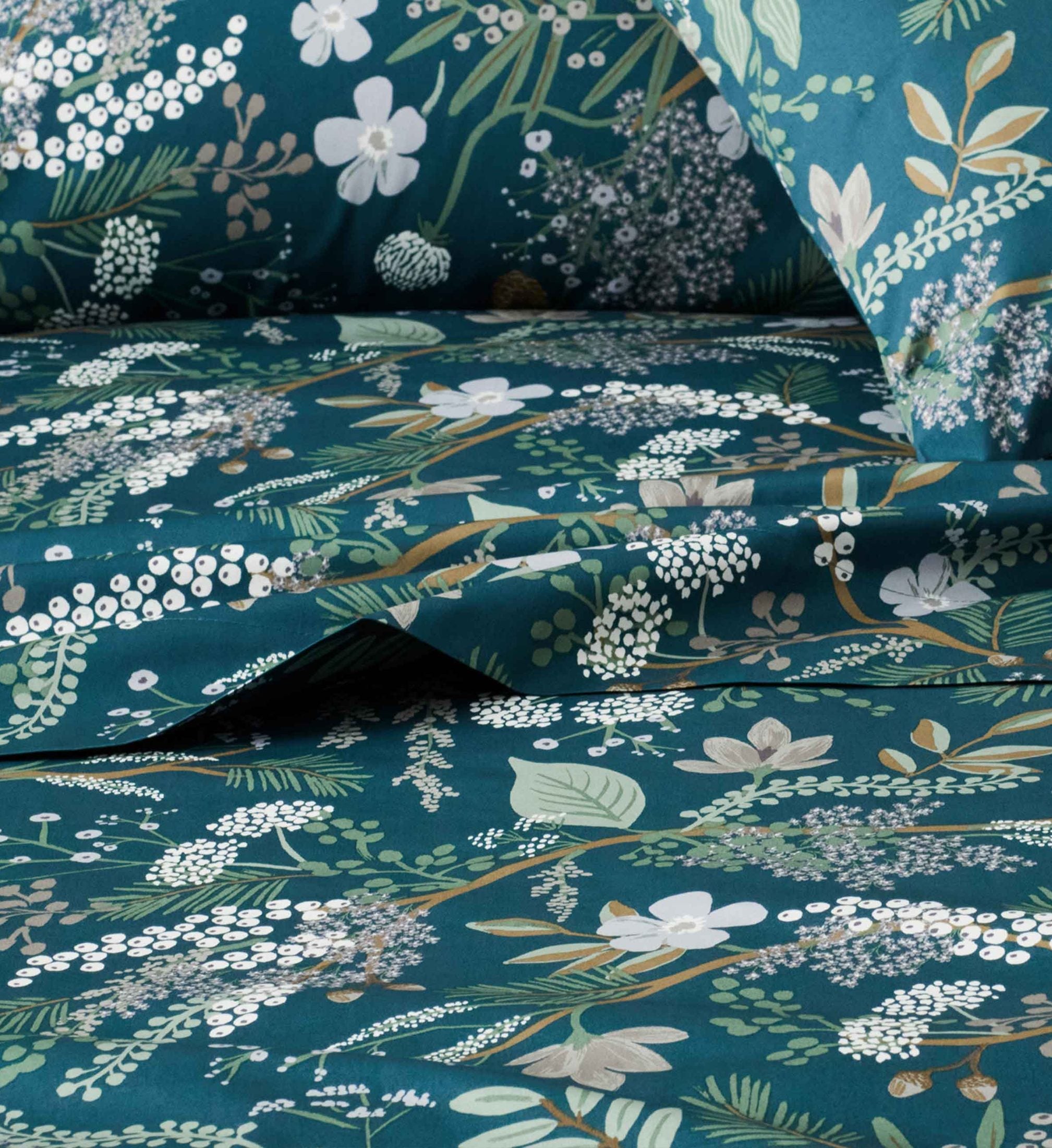 Sateen Flat Sheet - Juniper Forest