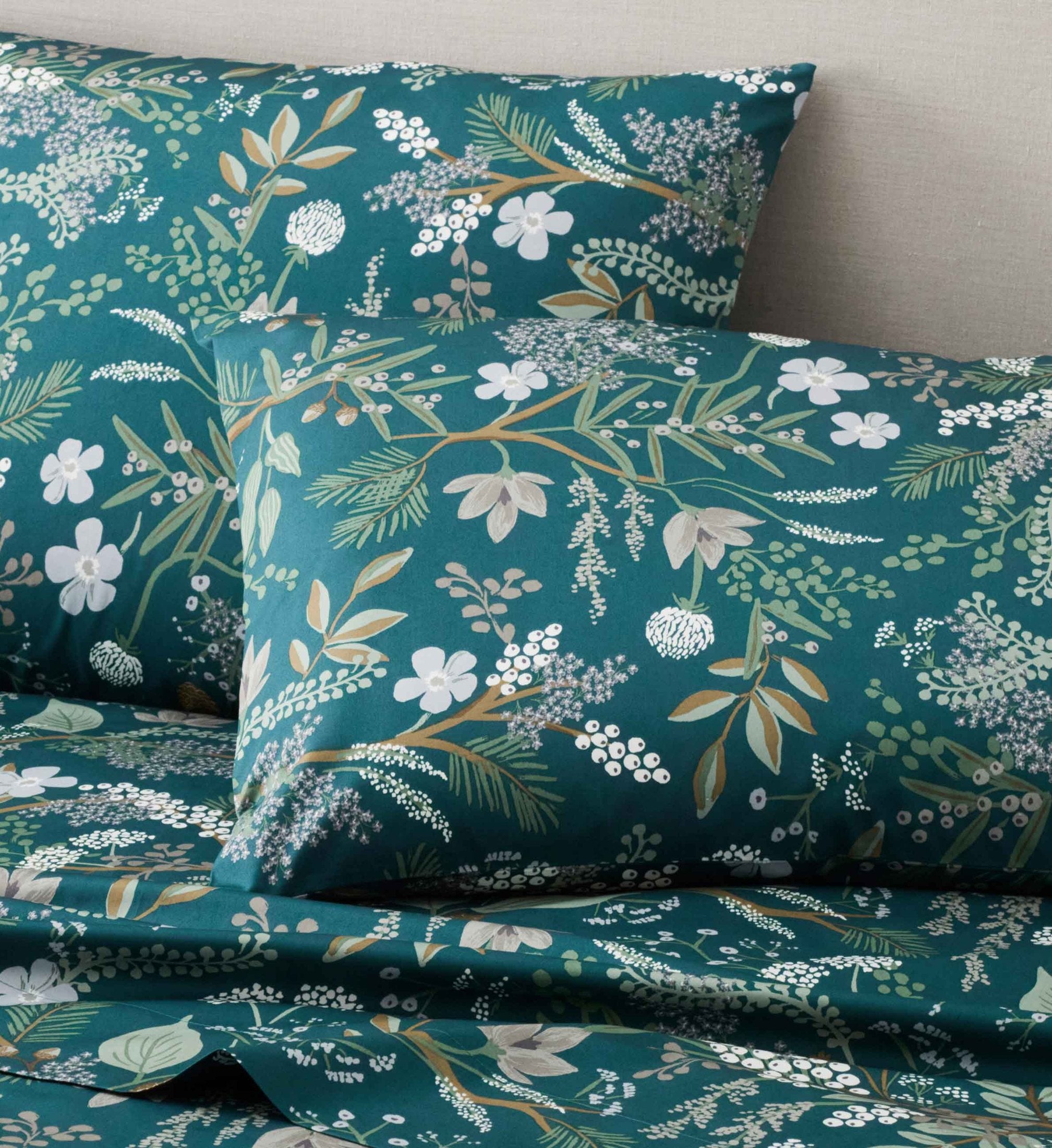 Sateen Pillowcases - Juniper Forest