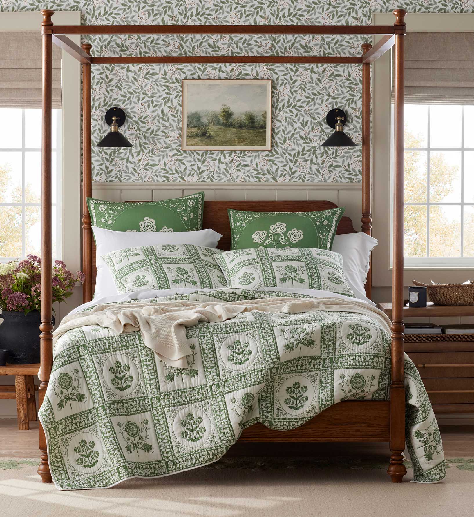Cotton Quilt - Artichoke Garden