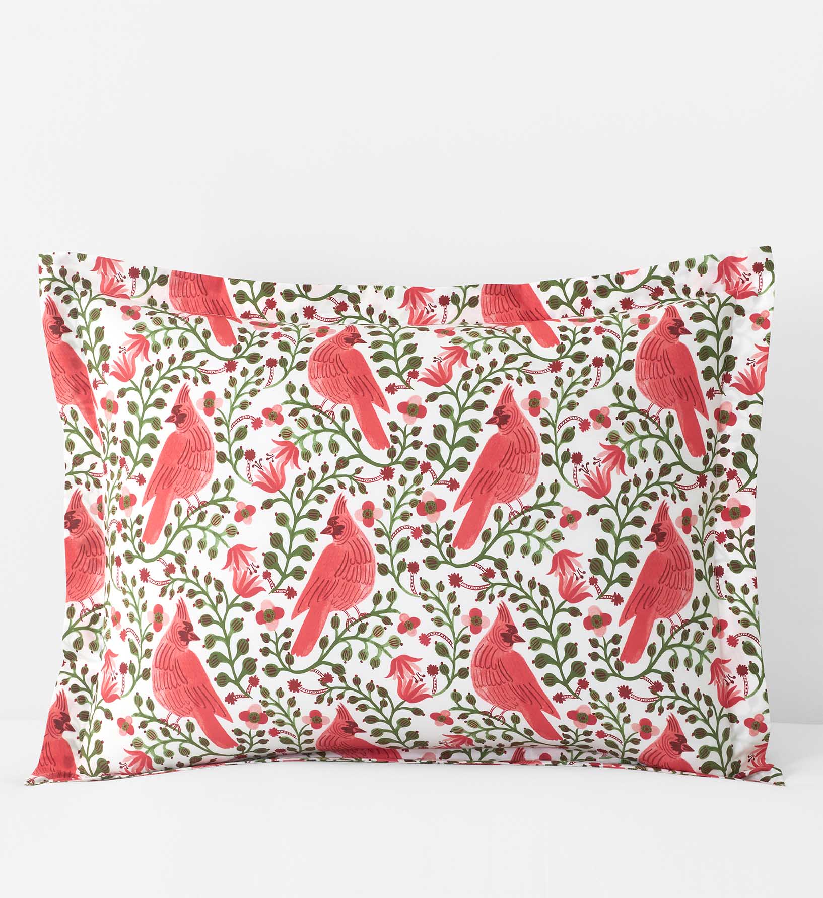 Percale Sham - Cardinals