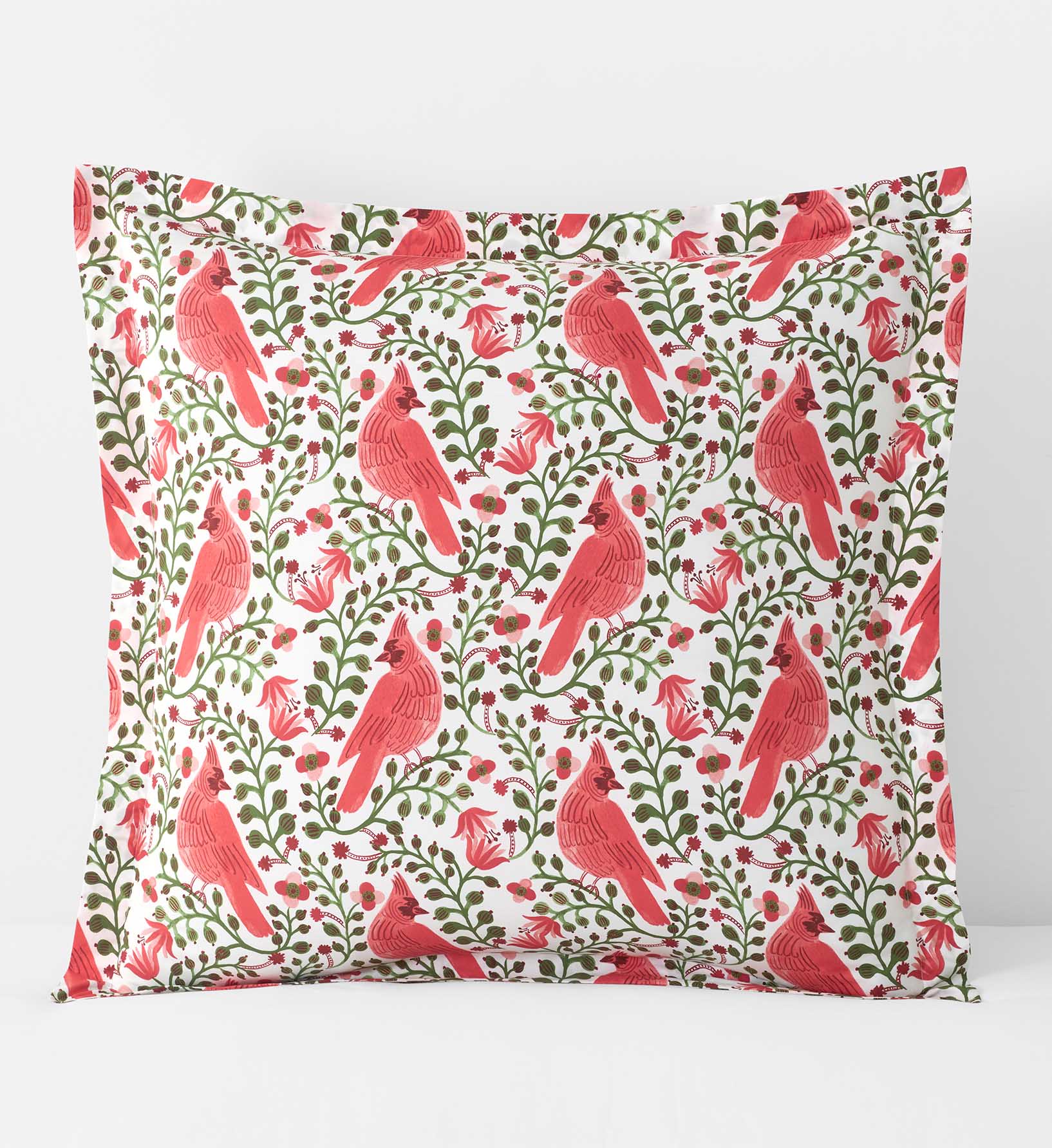 Percale Sham - Cardinals