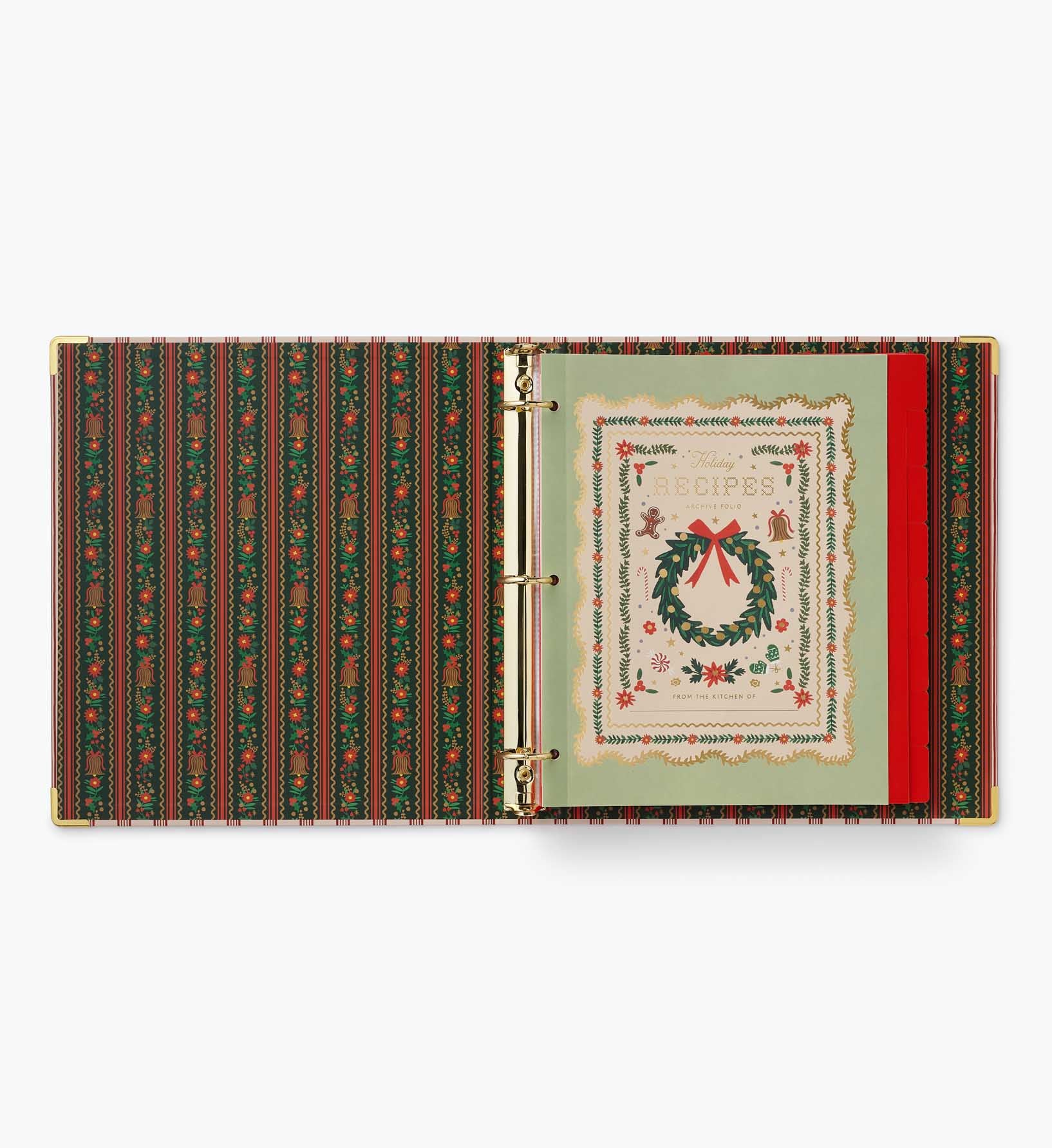 Recipe Binder - Holly Jolly