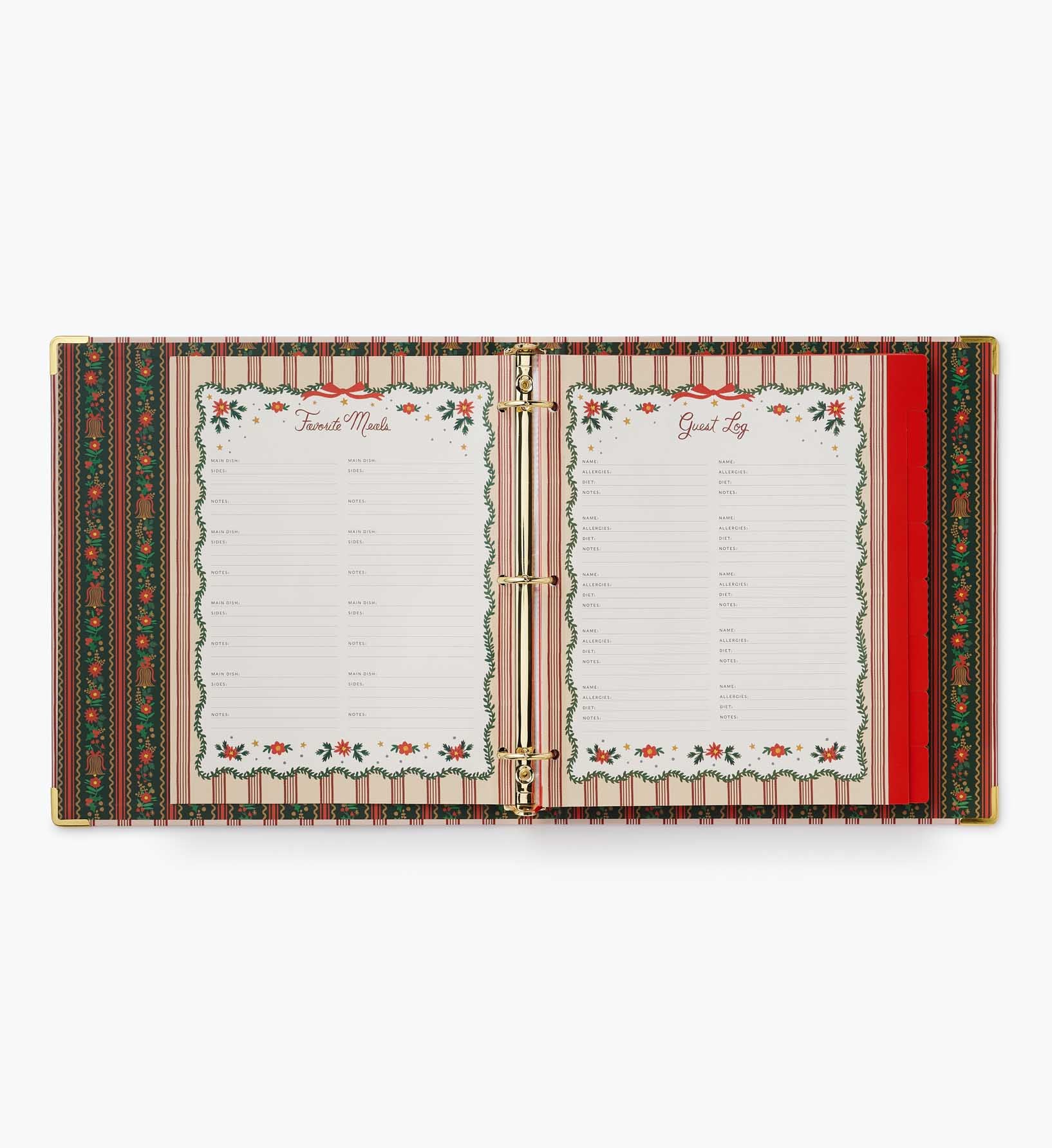 Recipe Binder - Holly Jolly