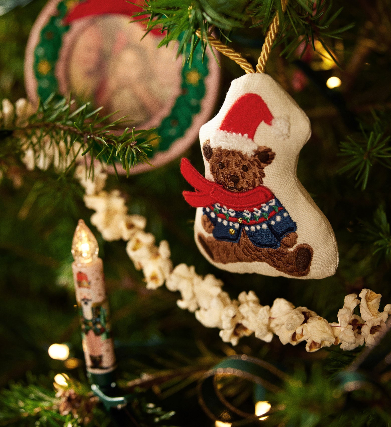 Embroidered Ornament - Beary Christmas