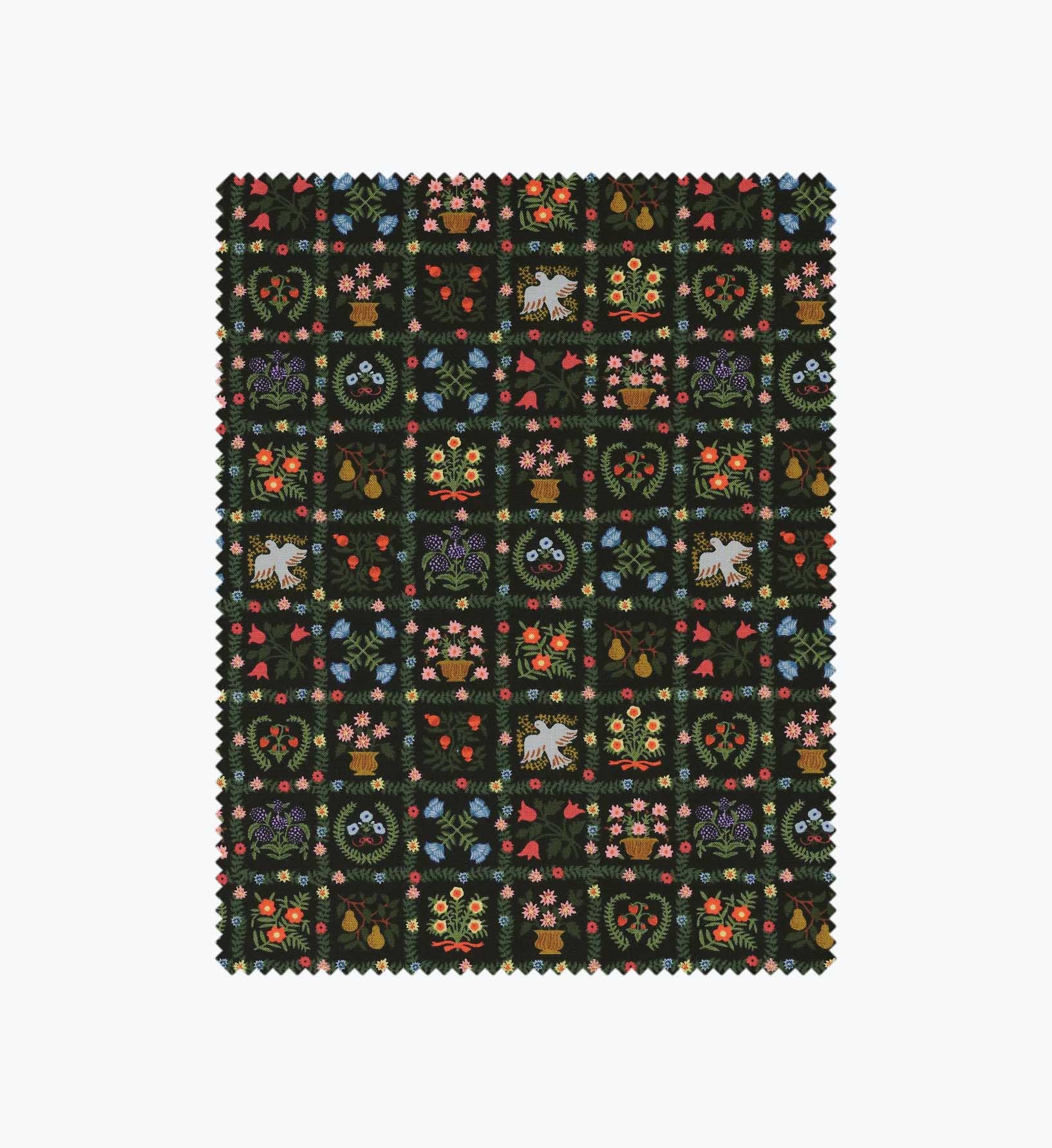 Helena Cotton Fabric - Black