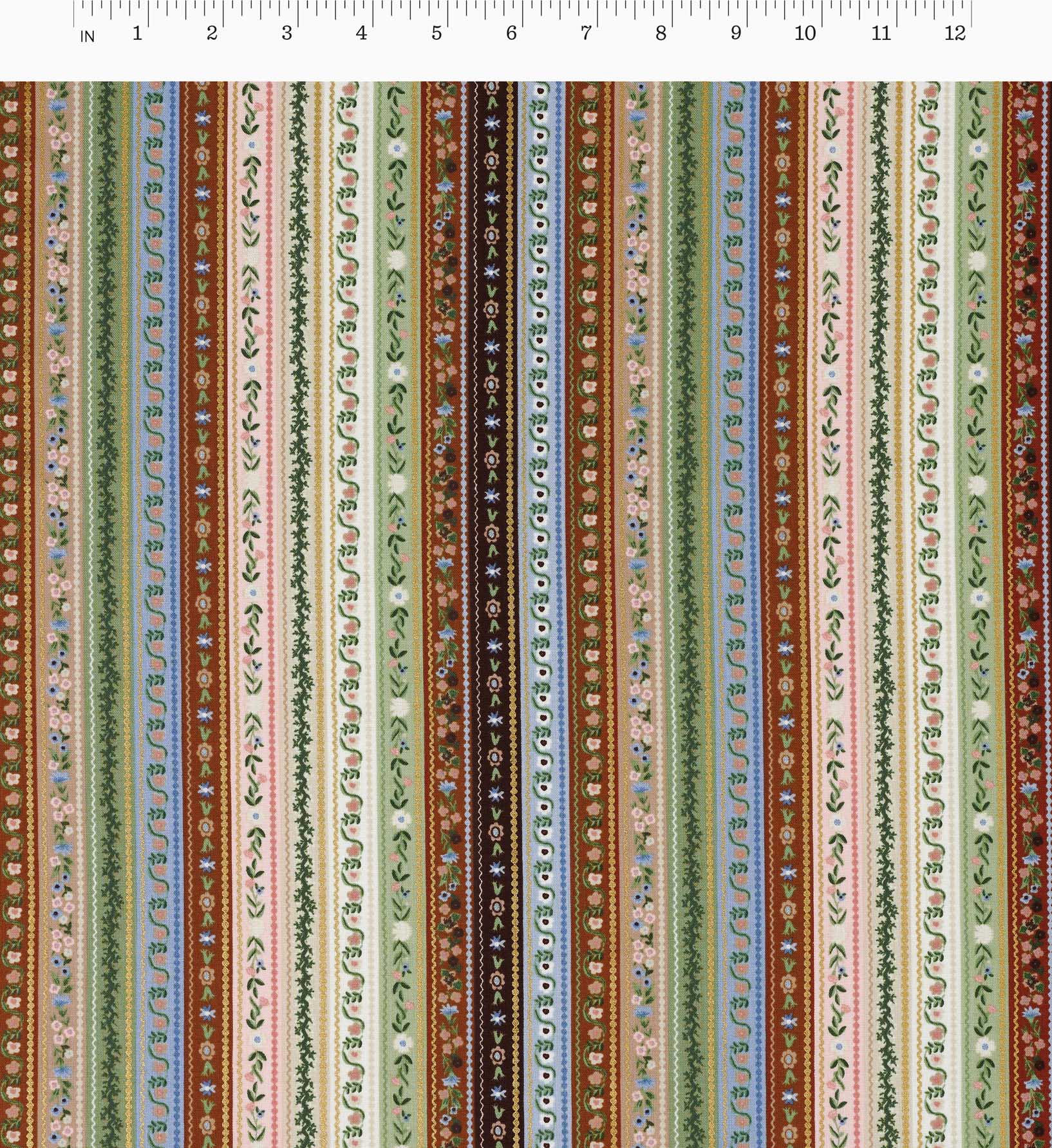 Gemma Cotton Metallic Fabric - Multi II