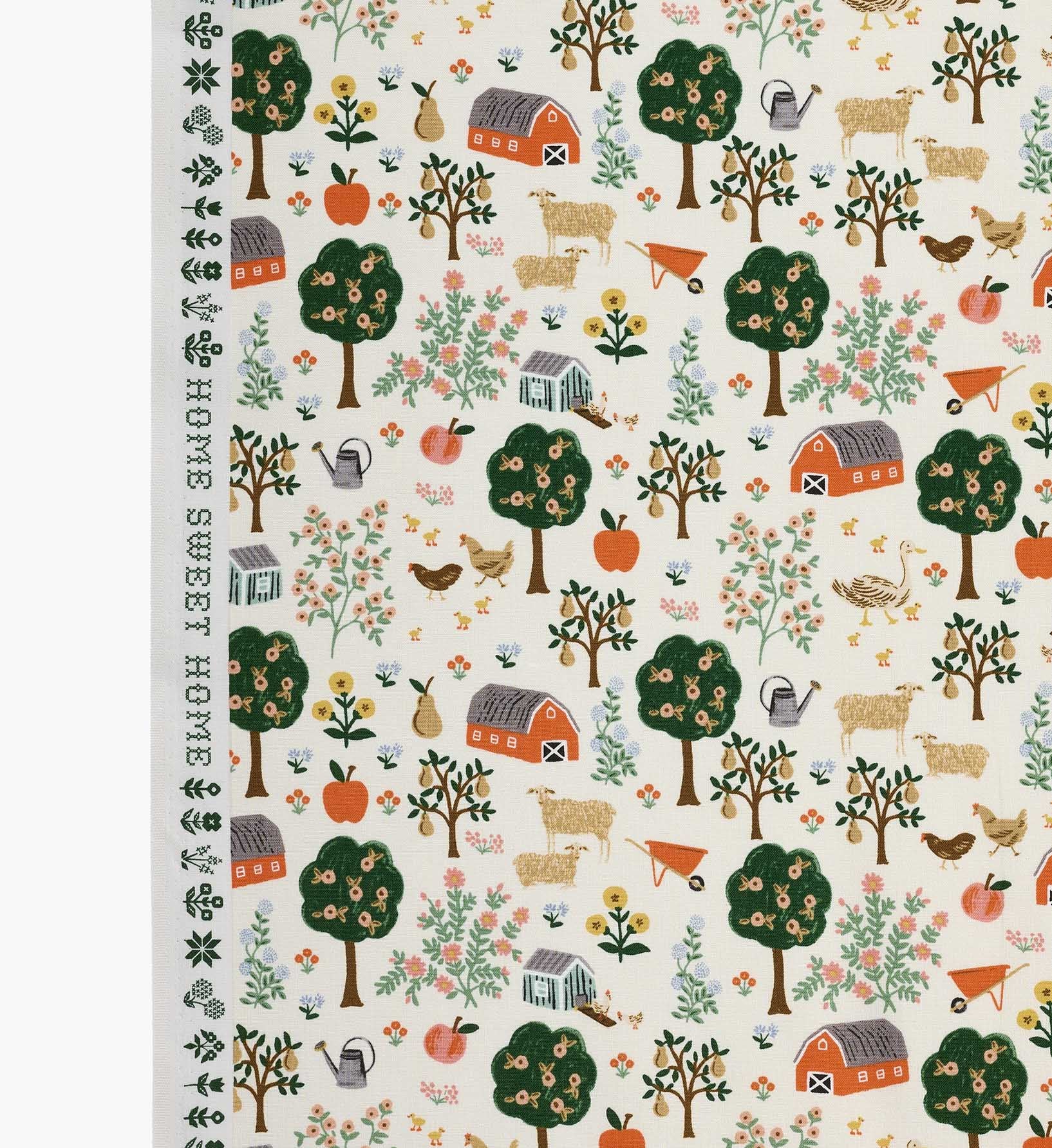 Farmhouse Cotton Fabric - Cream