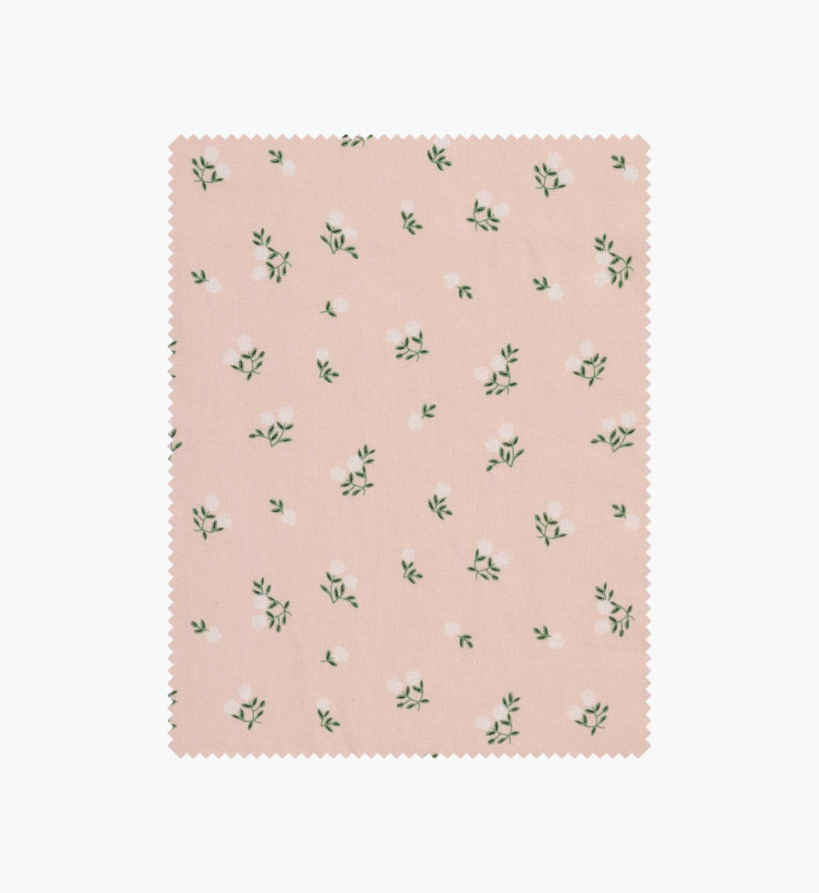 Ditsy Hydrangea Cotton Fabric - Pink