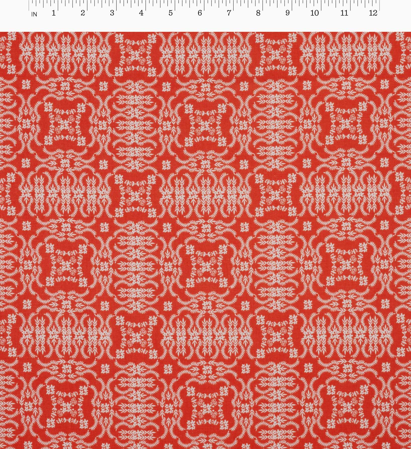 Heritage Cotton Fabric - Red