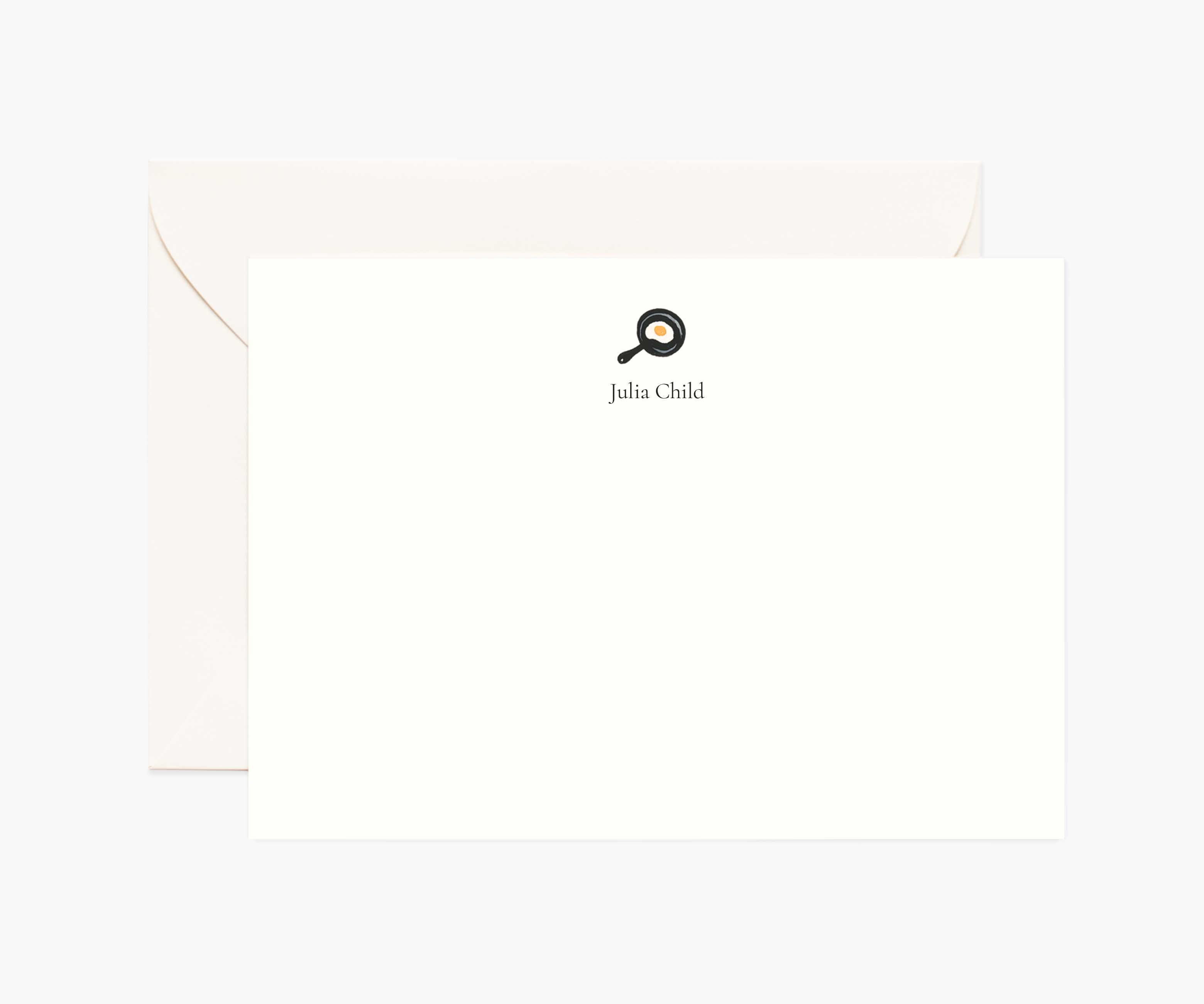Food & Drink Personalized Stationery  - Frying Pan