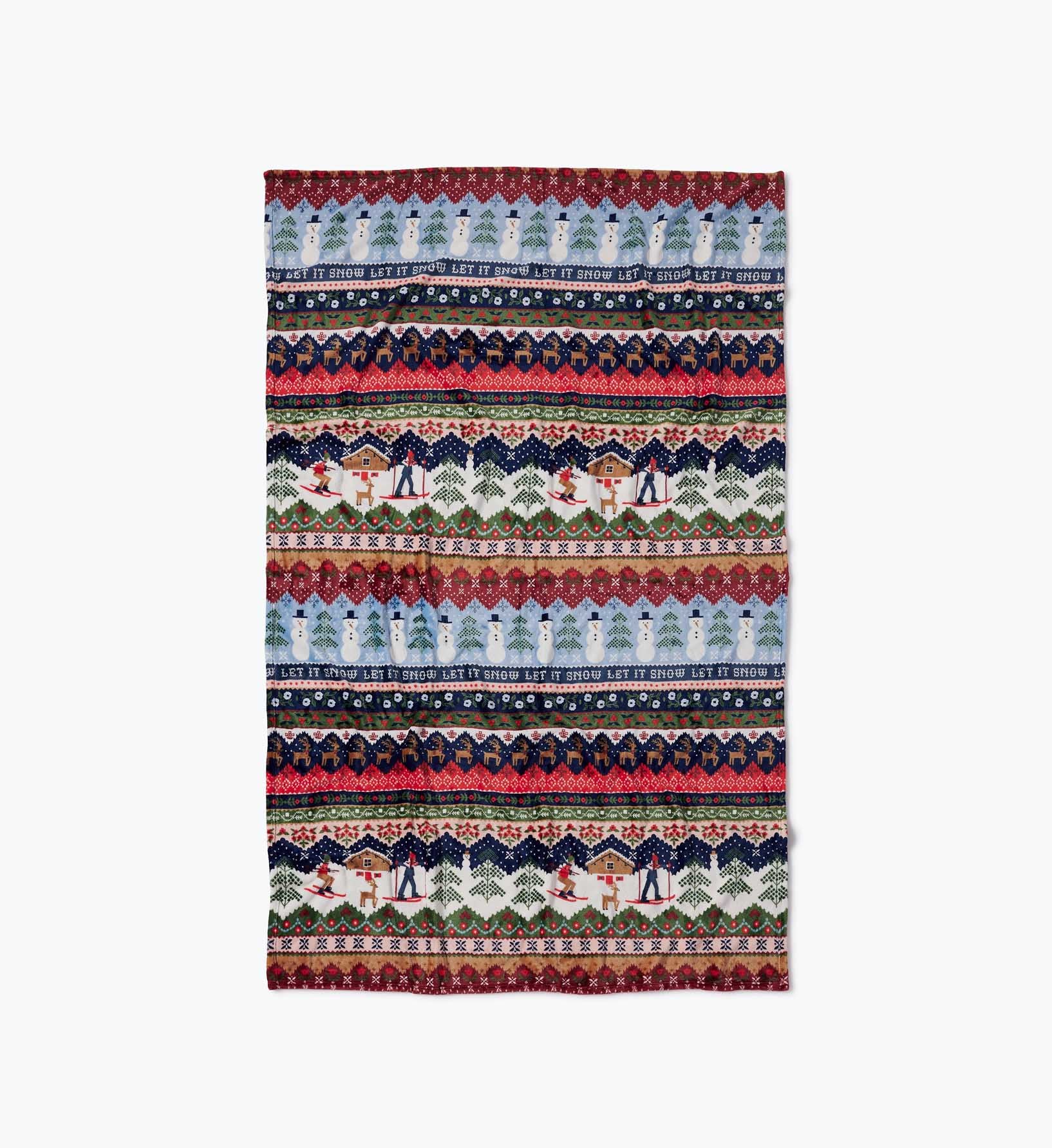 Fleece Blanket - Ski Chalet