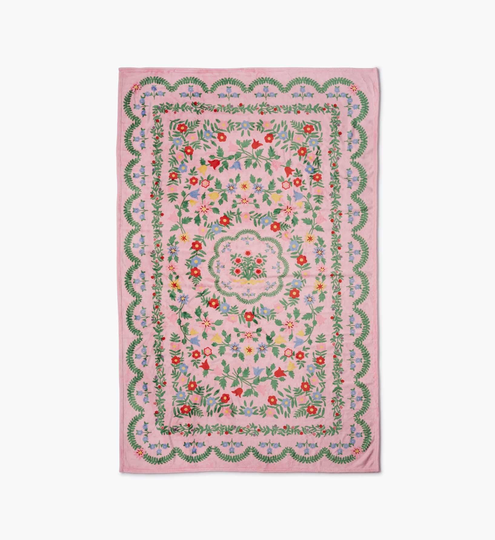 Fleece Blanket - Rosette