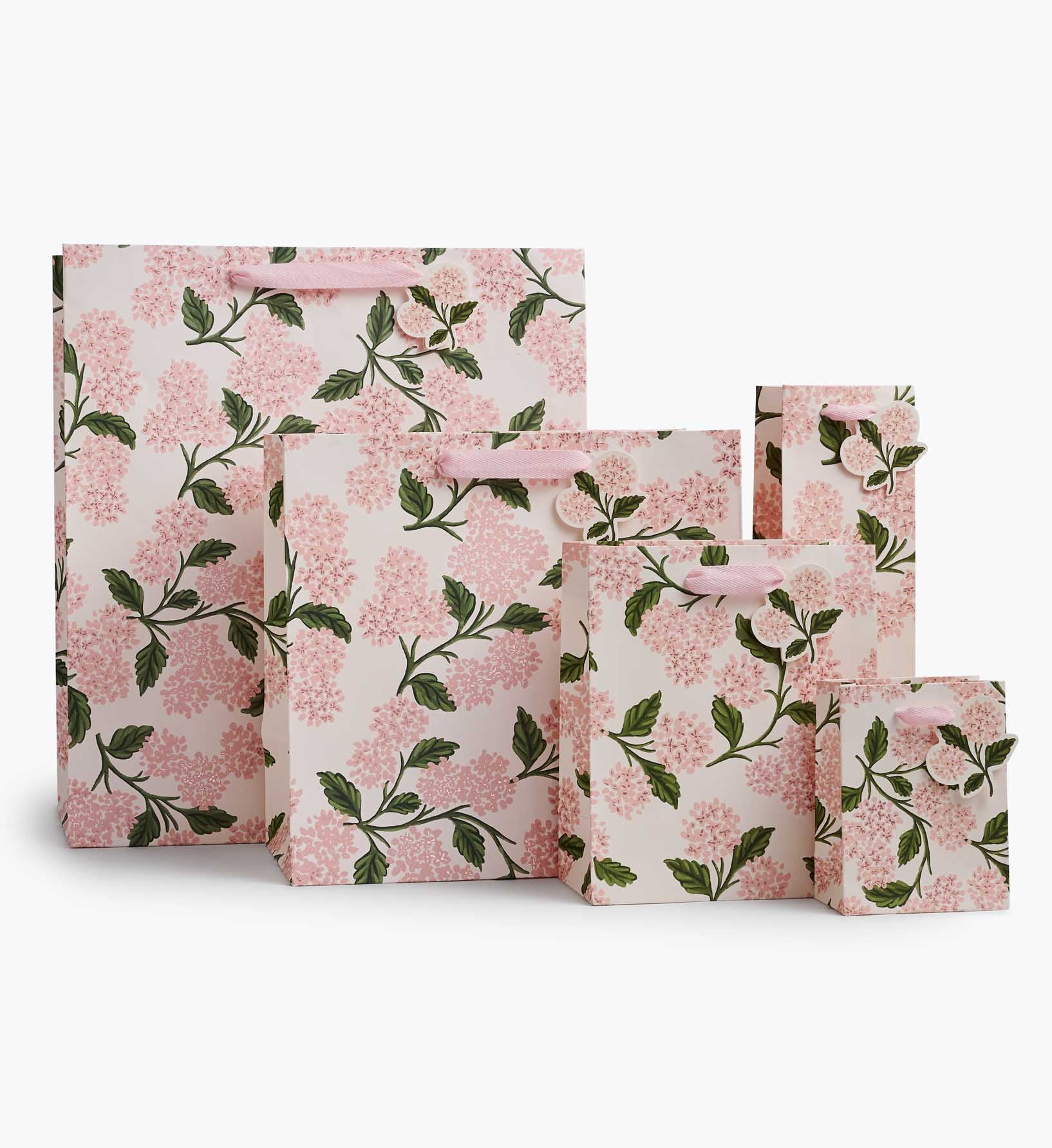Pink Hydrangea Medium Gift Bag