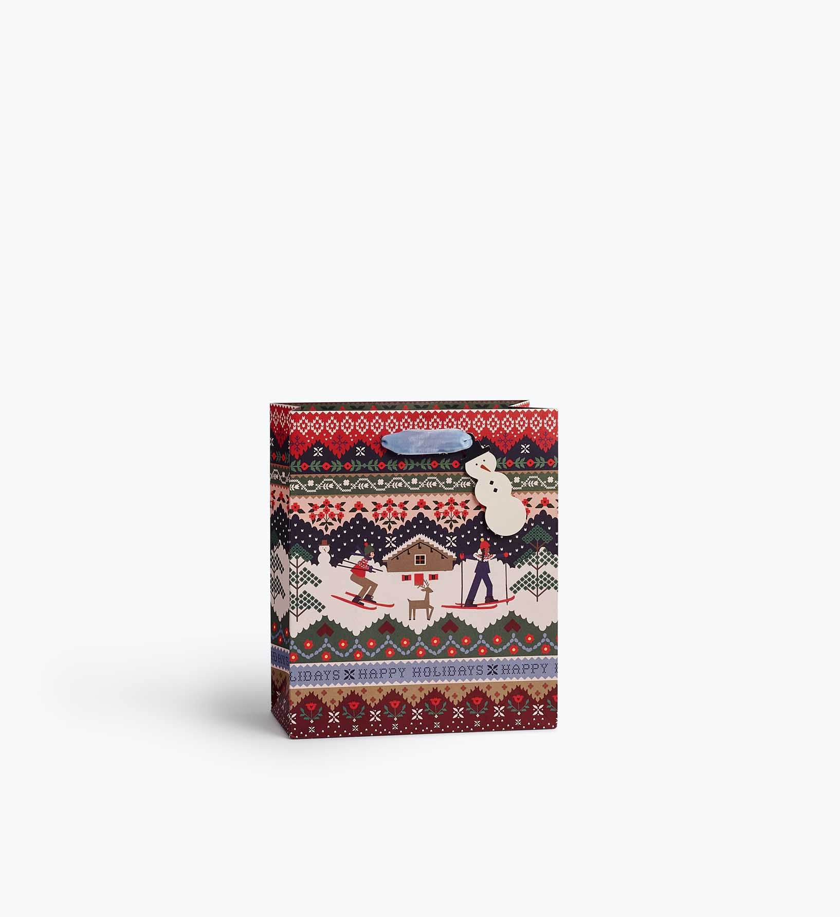 Ski Chalet Medium Gift Bag