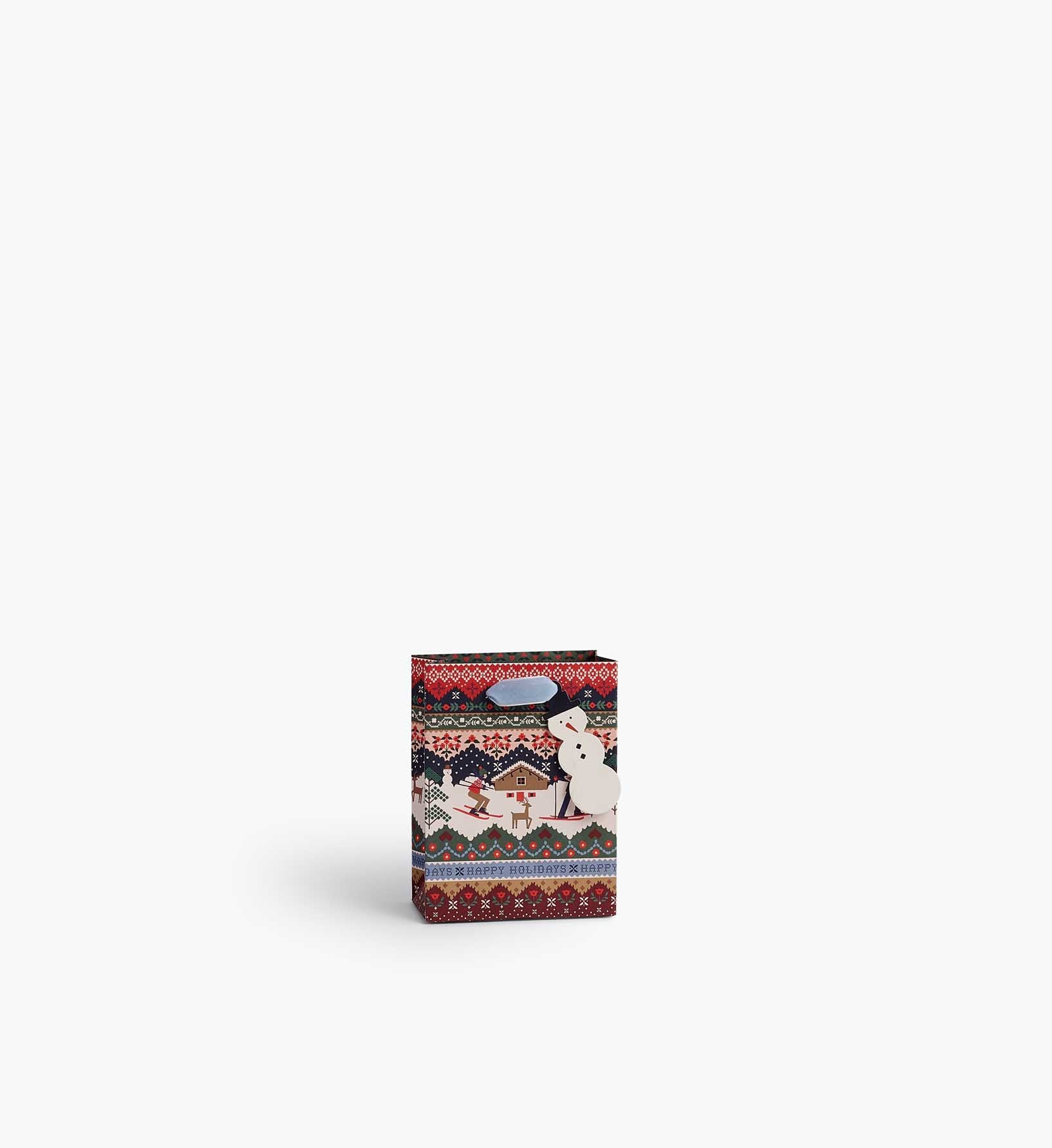 Ski Chalet Small Gift Bag