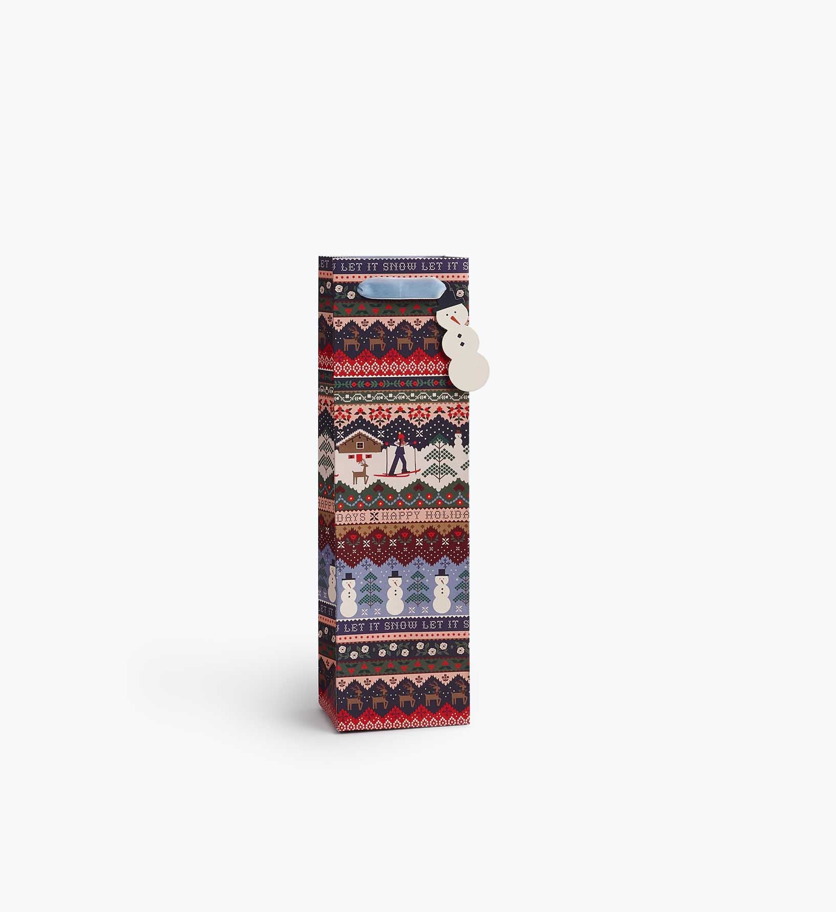 Ski Chalet Wine Gift Bag