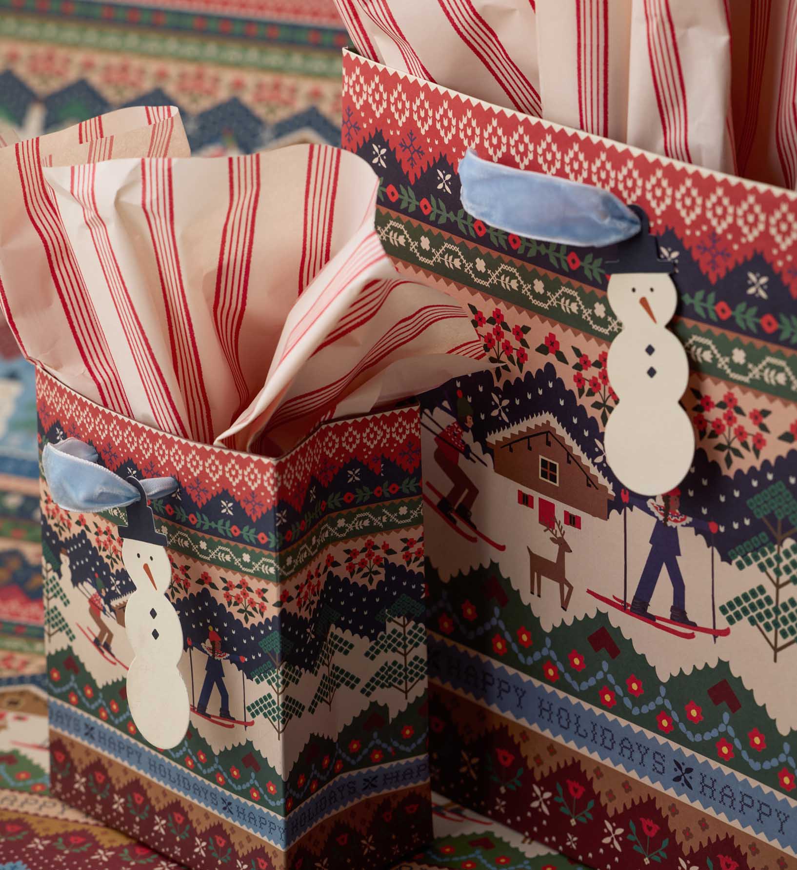 Ski Chalet Large Gift Bag