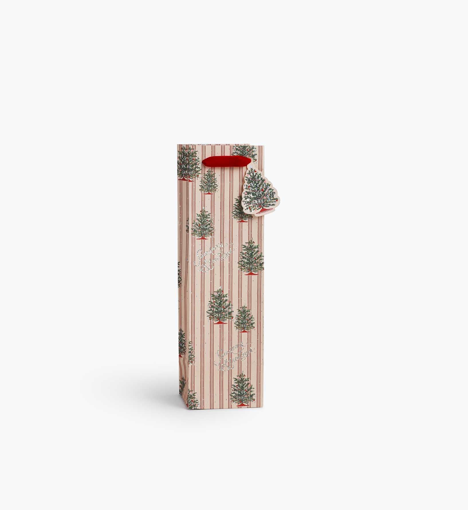 Tinsel Tree Wine Gift Bag