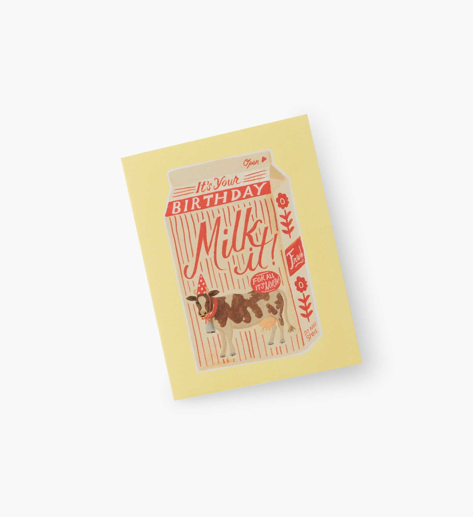 Milk It Birthday Card - Single Card