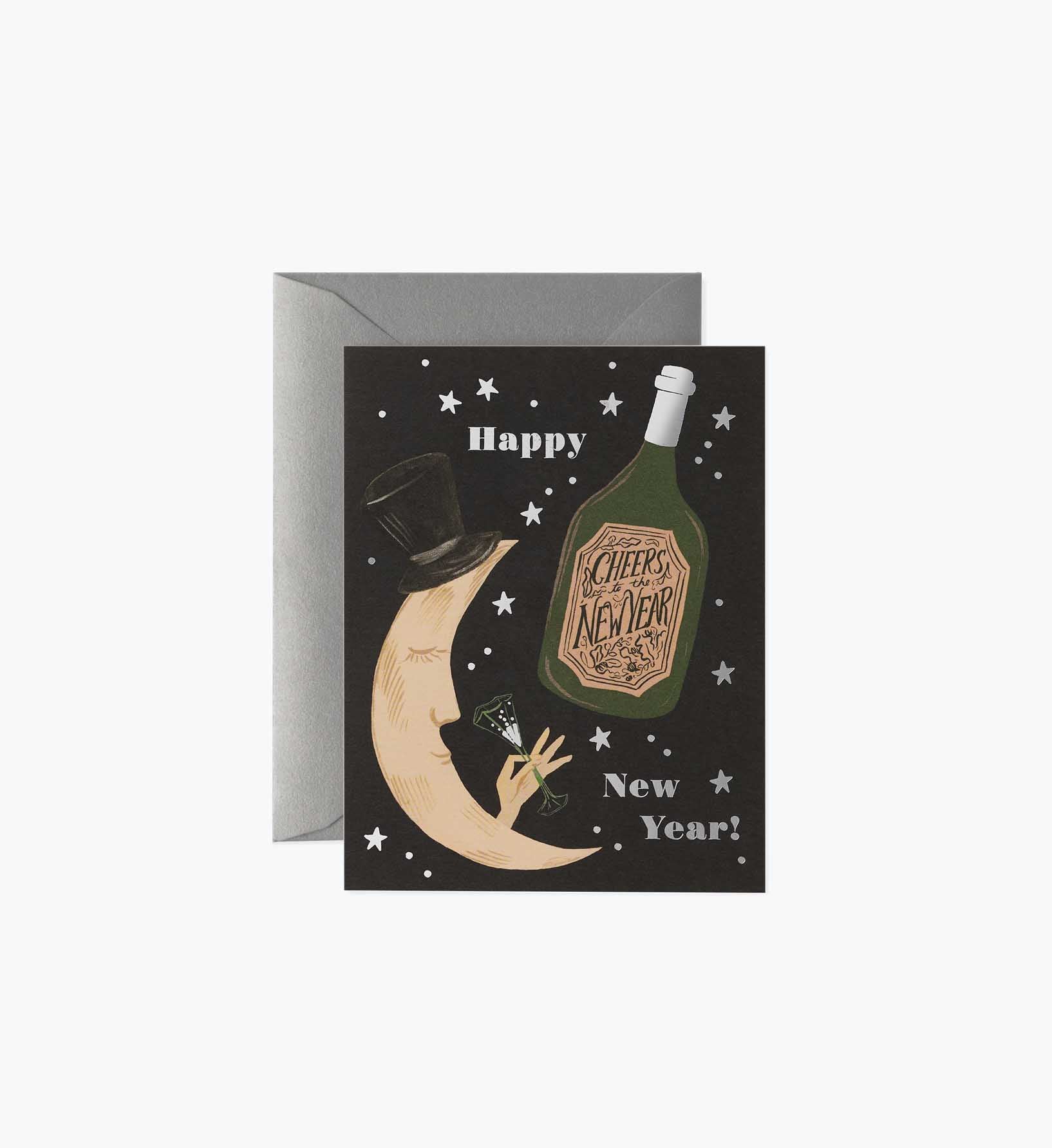 Cheers to the New Year New Year Card - Single Card