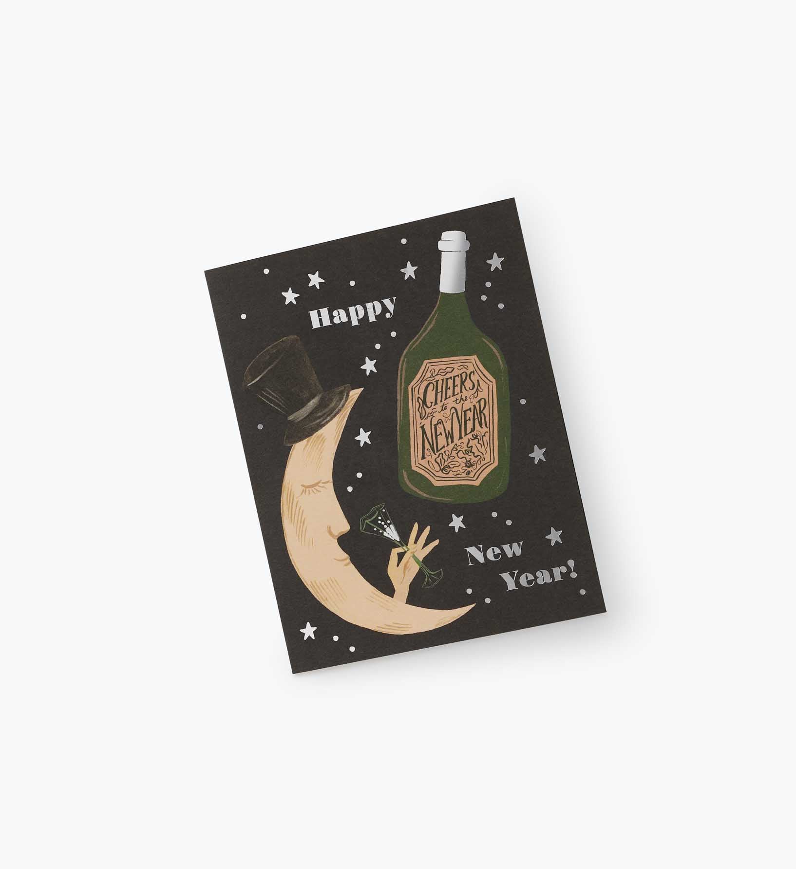 Cheers to the New Year New Year Card - Single Card