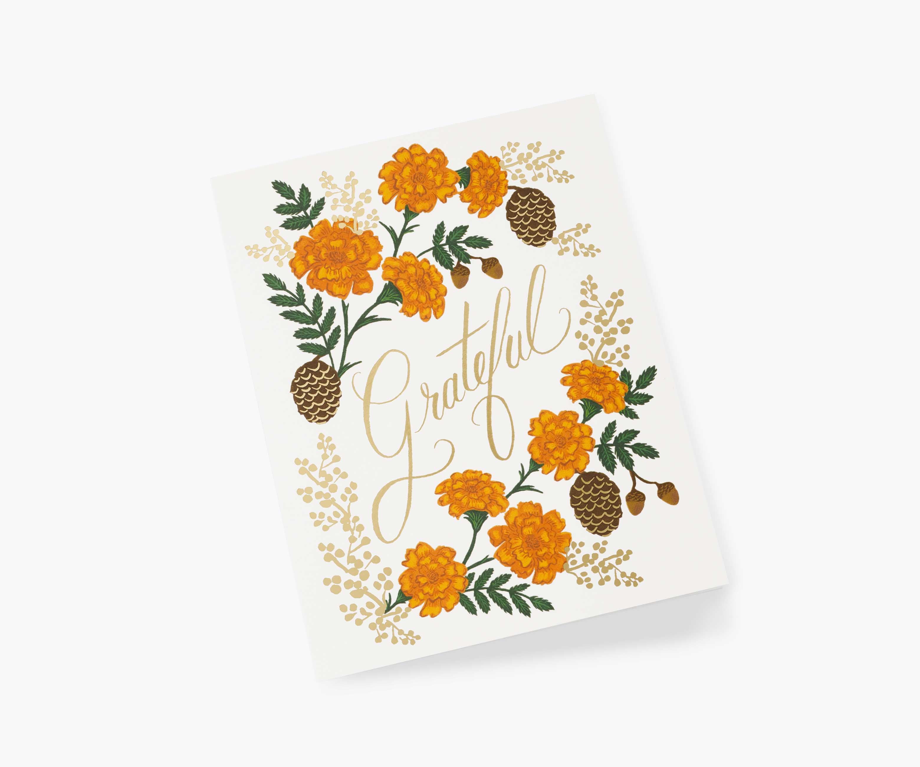 Grateful Harvest Thanksgiving Card - Single Card