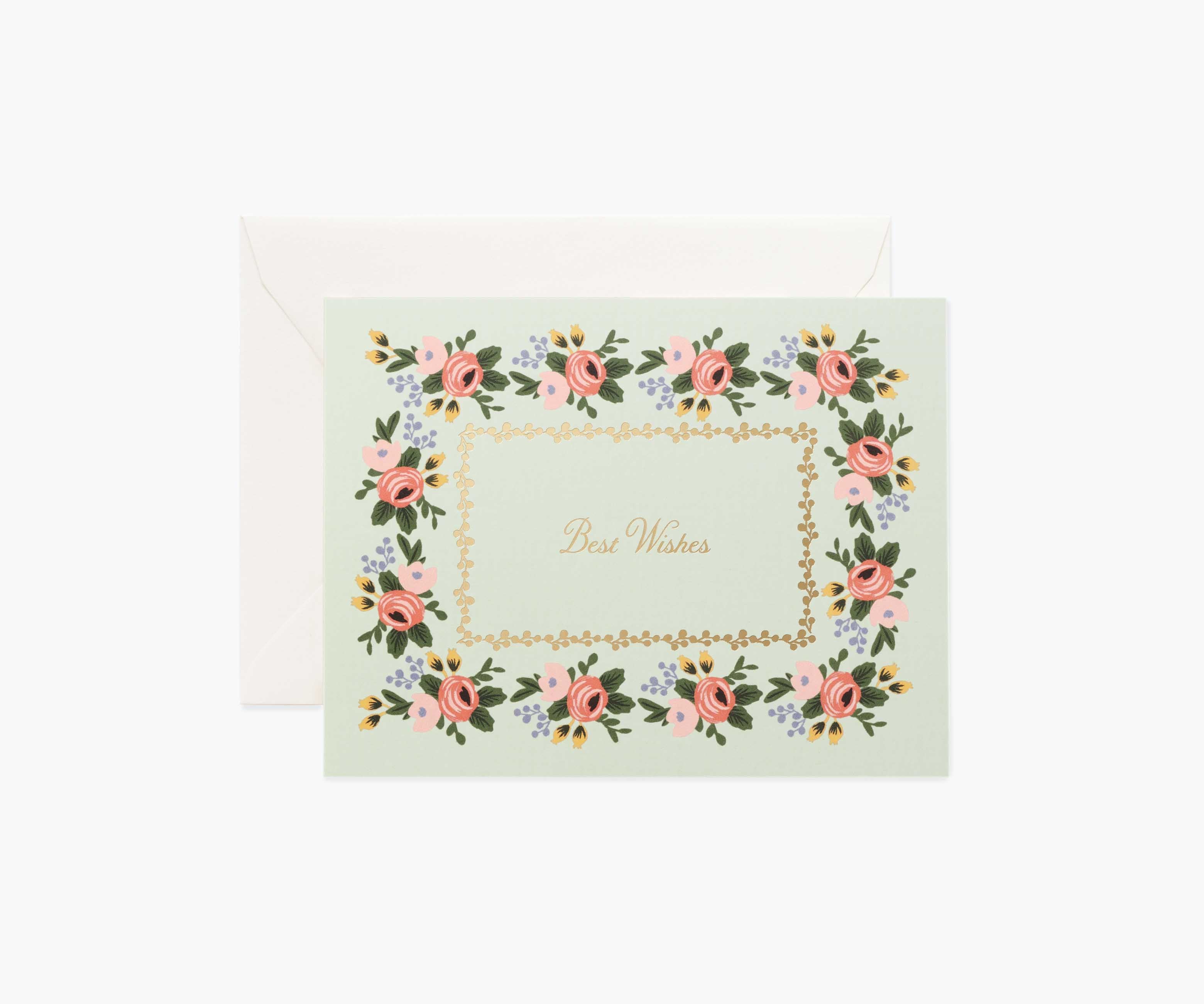 Rosa Best Wishes Wedding Card - Single Card