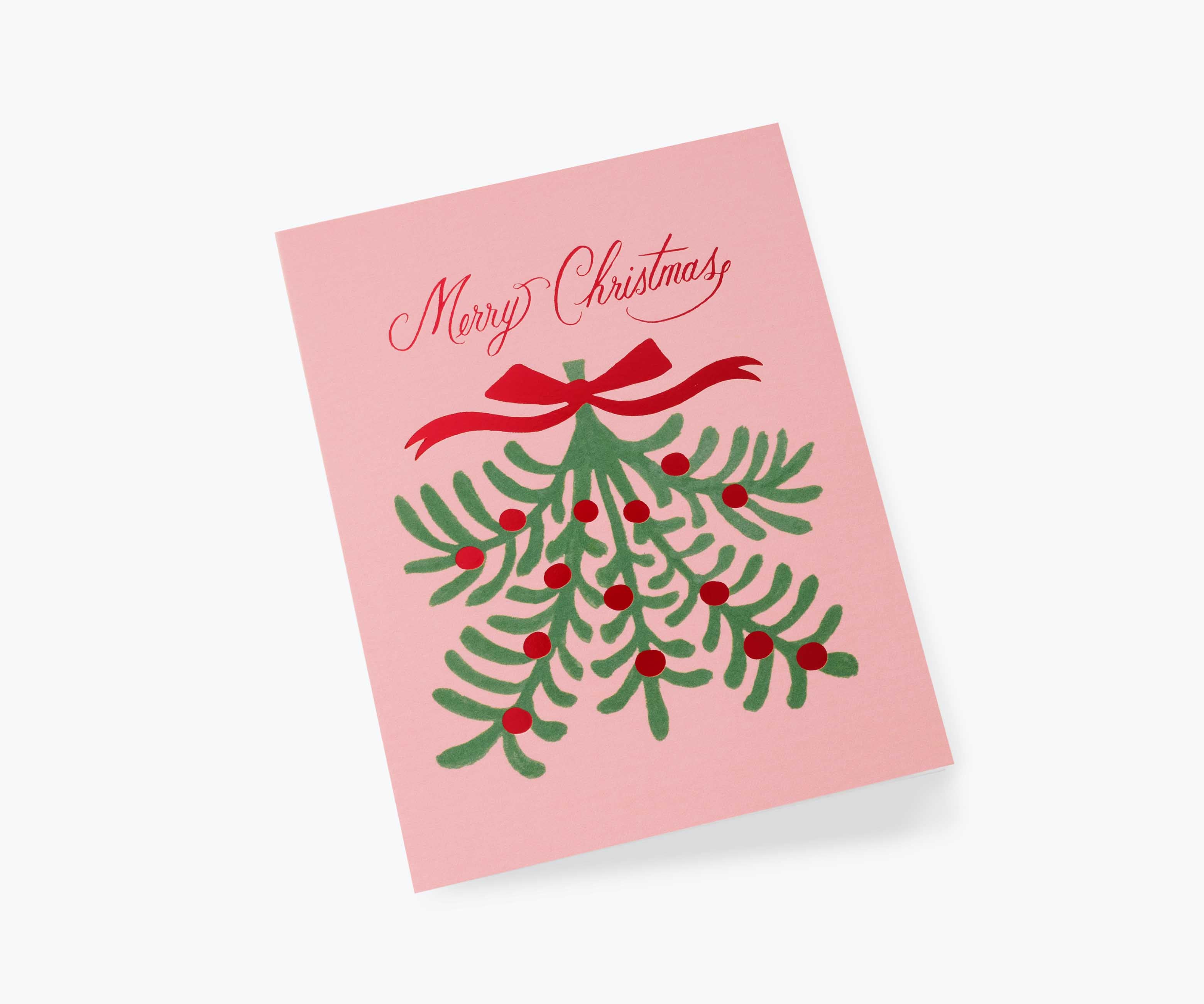 Merry Christmas Mistletoe Holiday Cards - Boxed Set