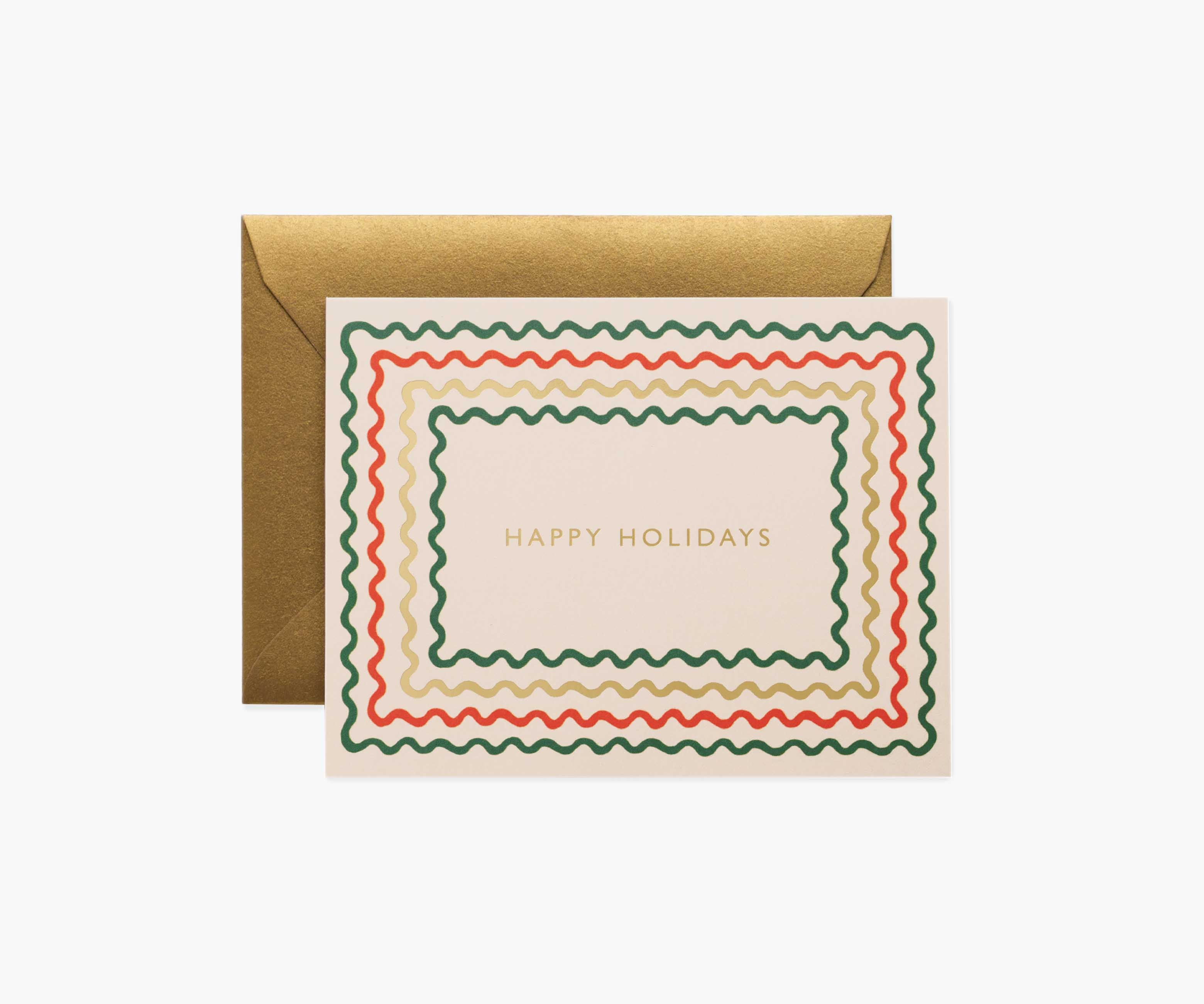 Holiday Ribbon Holiday Card - Single Card