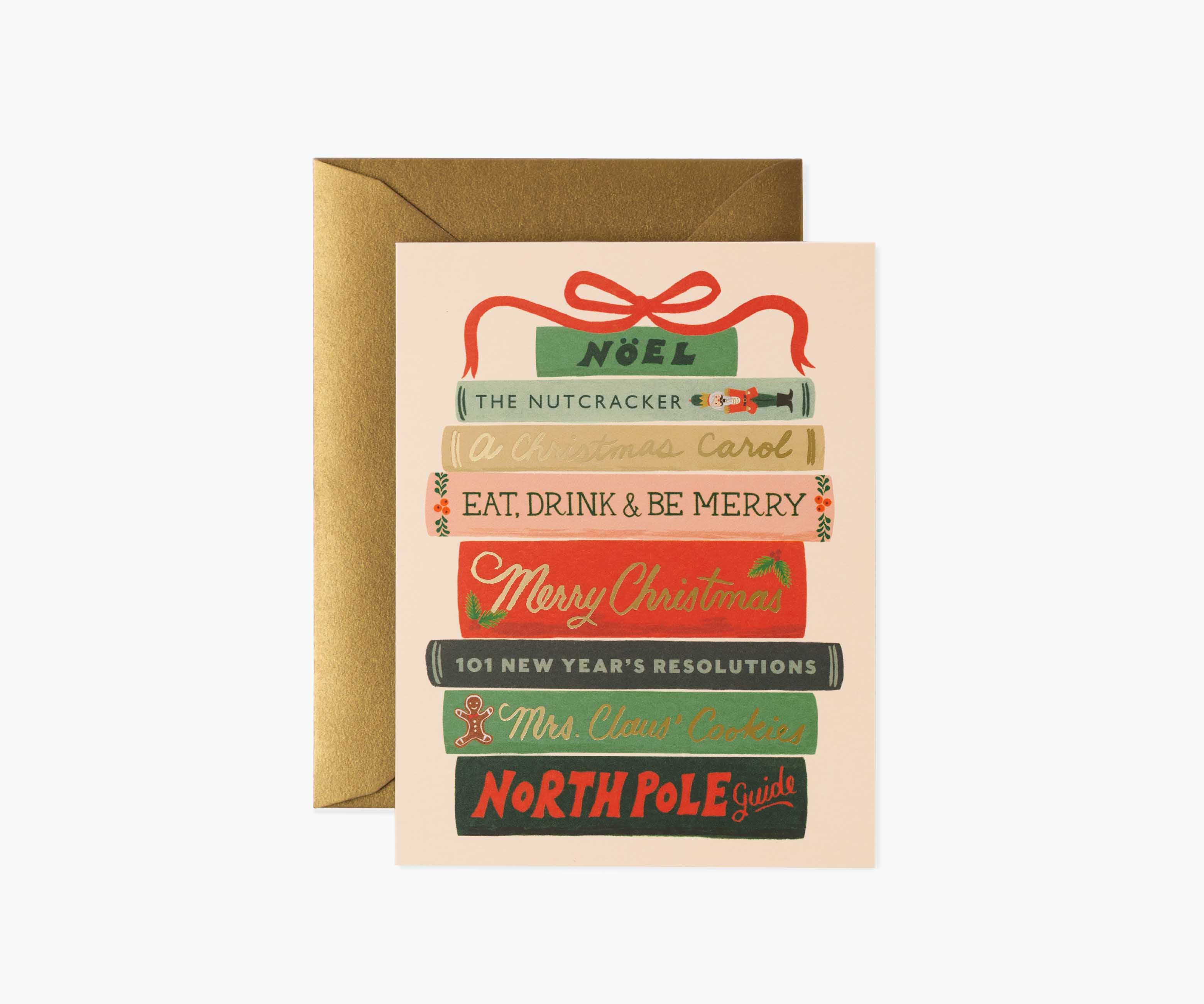 Holiday Books Holiday Card - Single Card