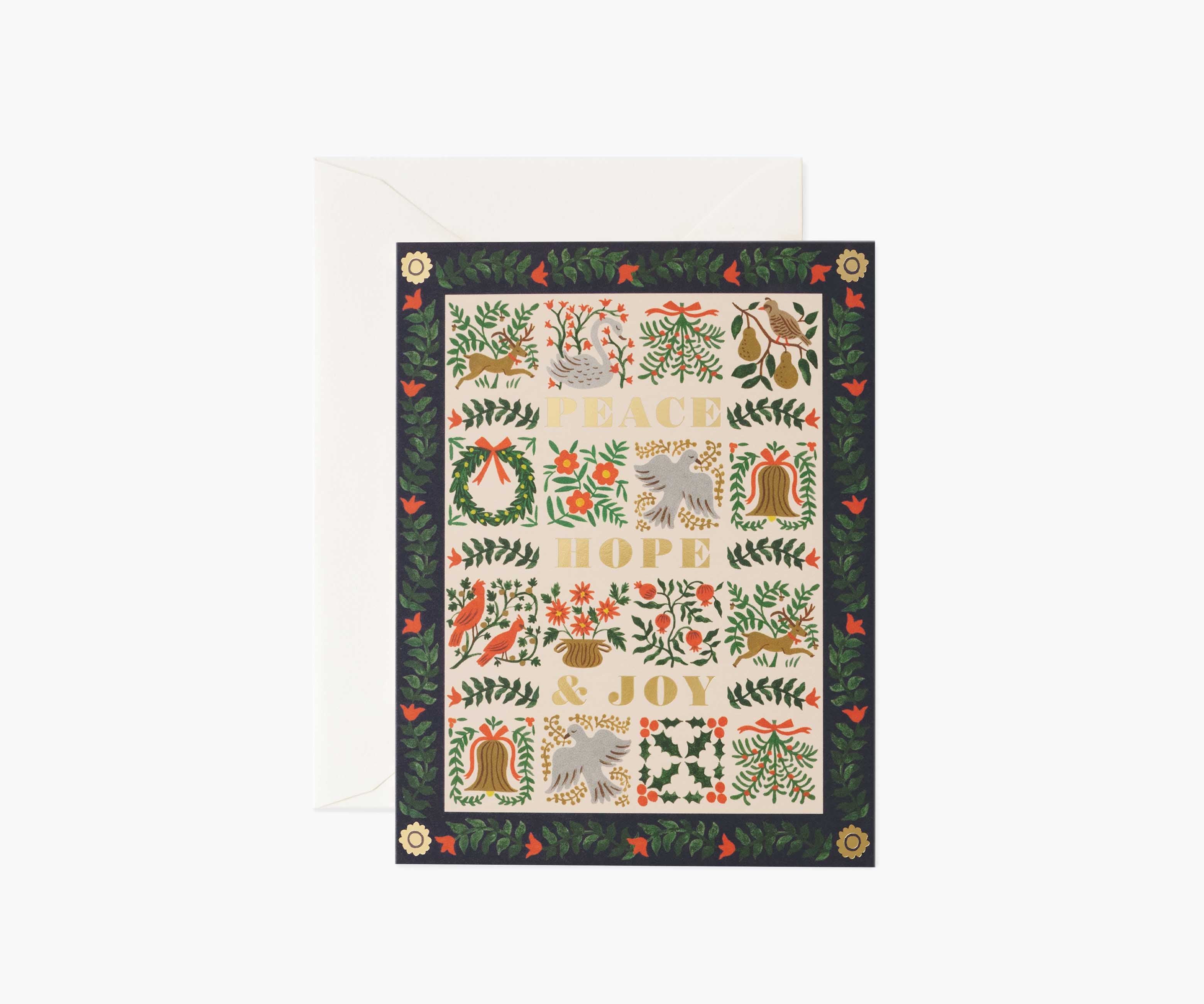 Christmastide Holiday Card - Single Card