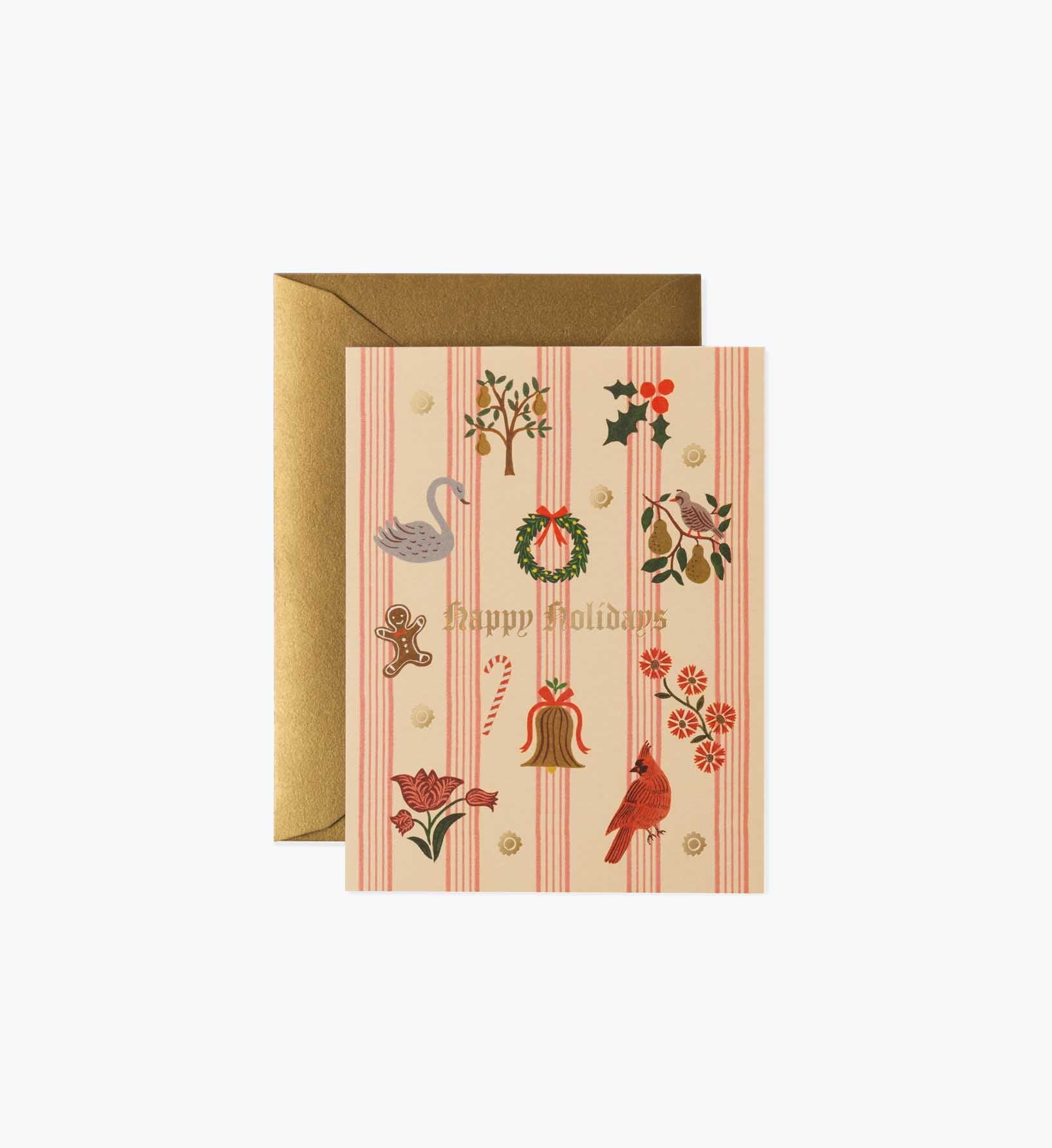 Yuletide Holiday Card - Single Card