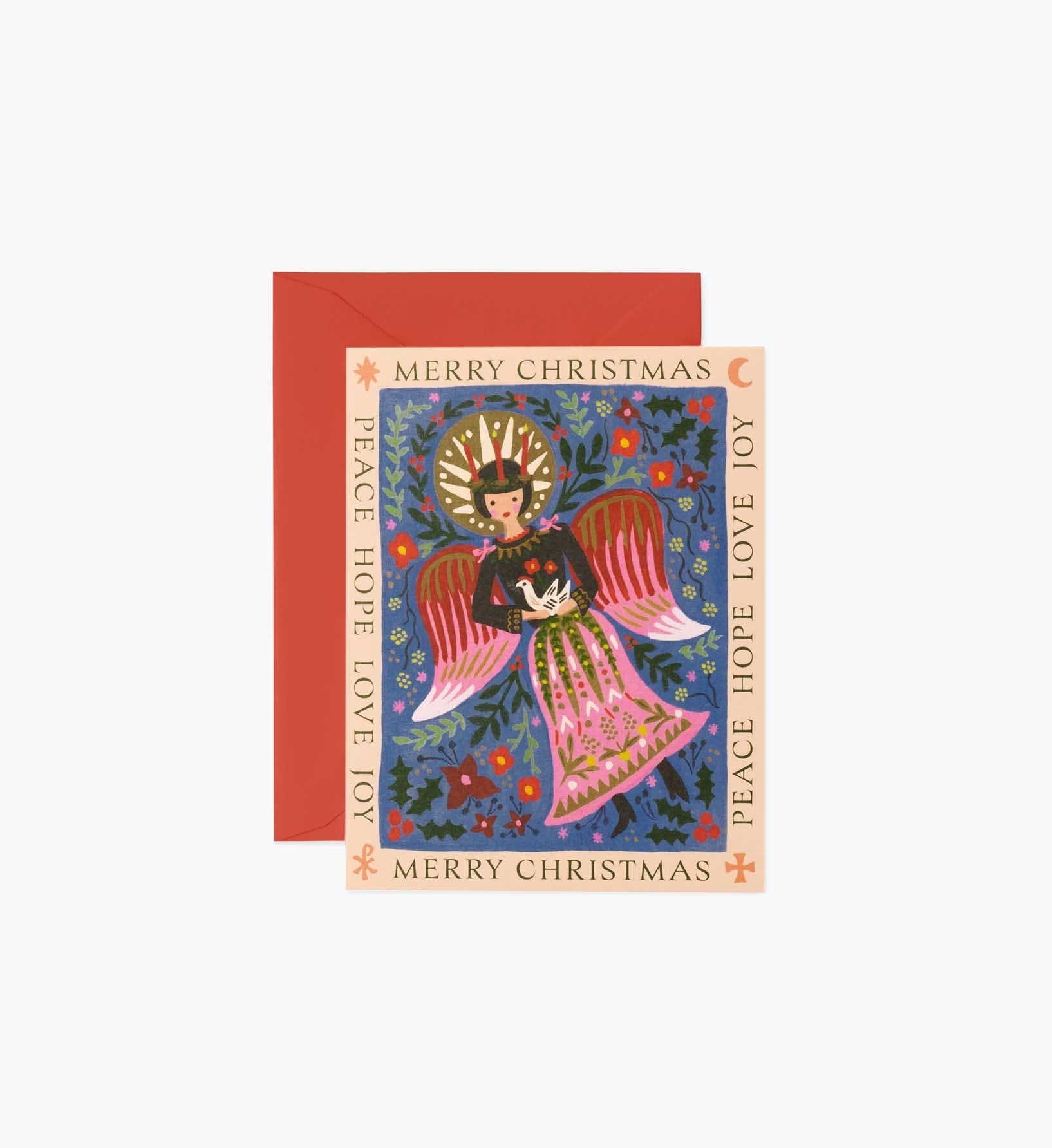 Lucia Angel Holiday Card - Single Card