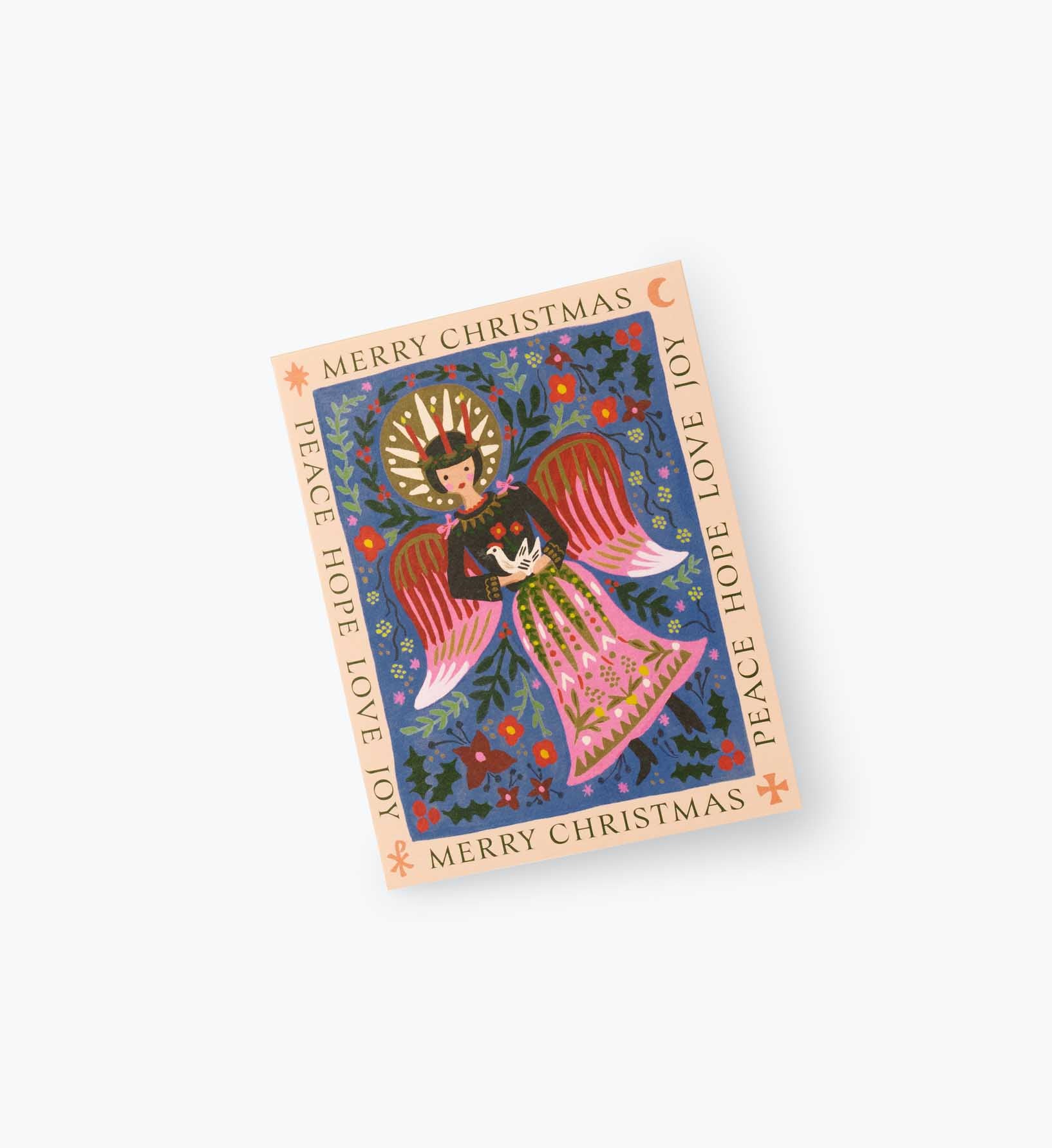 Lucia Angel Holiday Card - Single Card