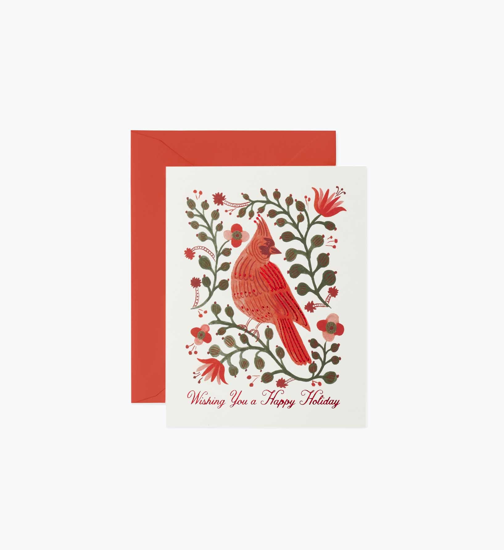Cardinals Holiday Card - Single Card