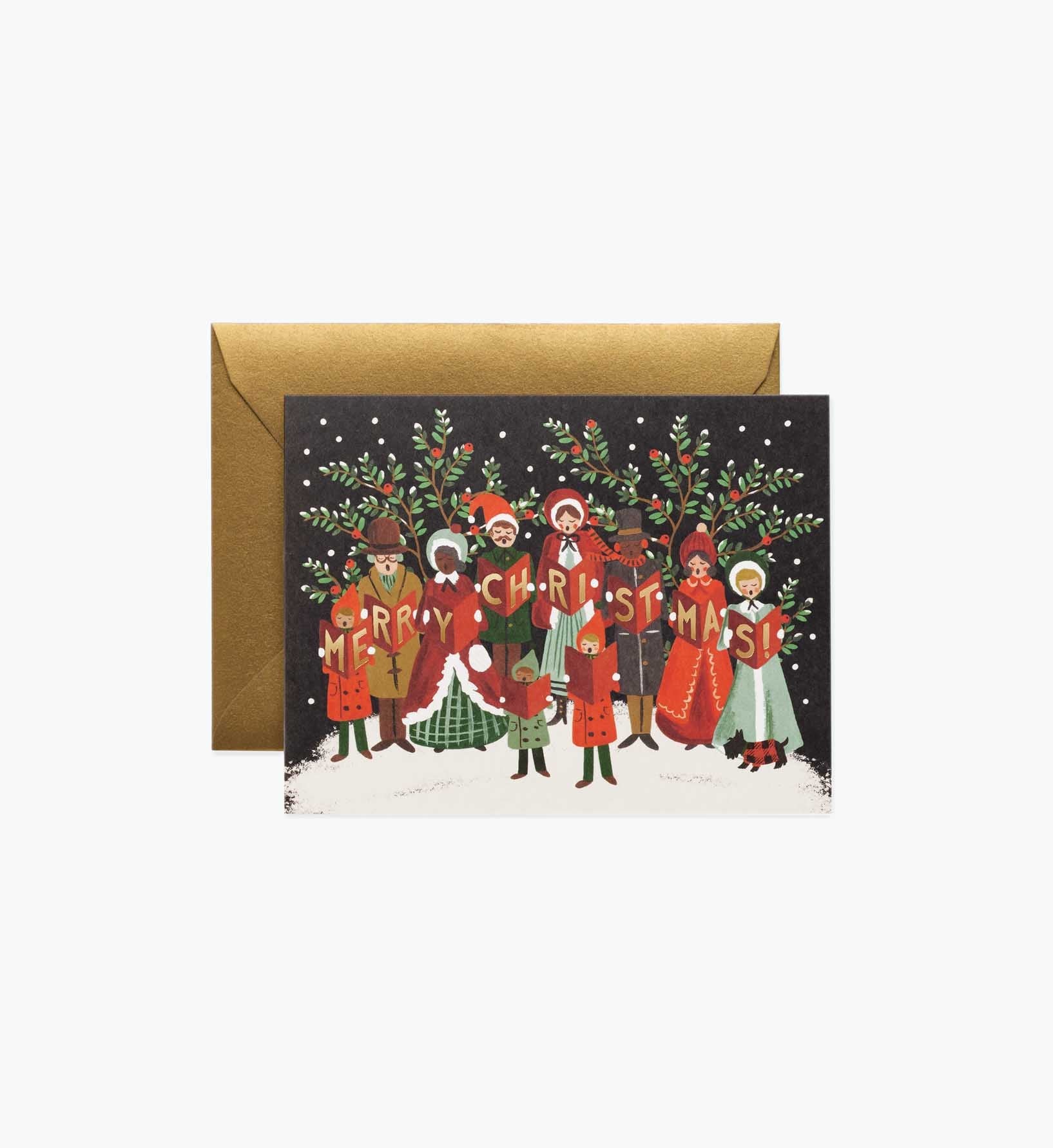 Christmas Carolers Holiday Cards - Boxed Set