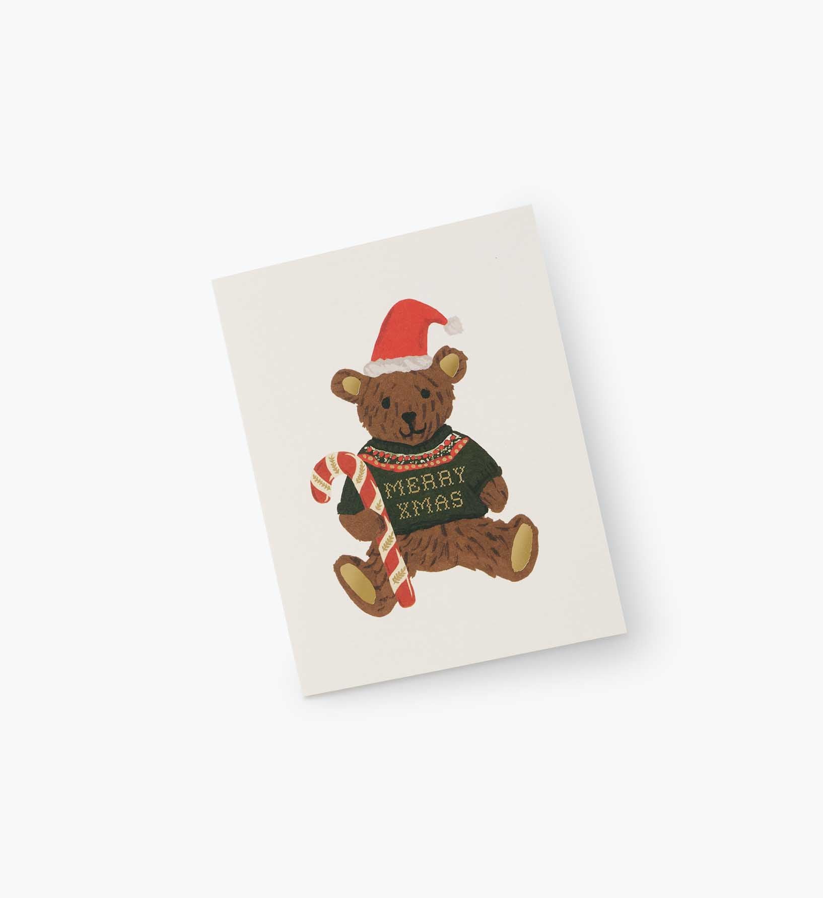 Beary Christmas Holiday Card - Single Card