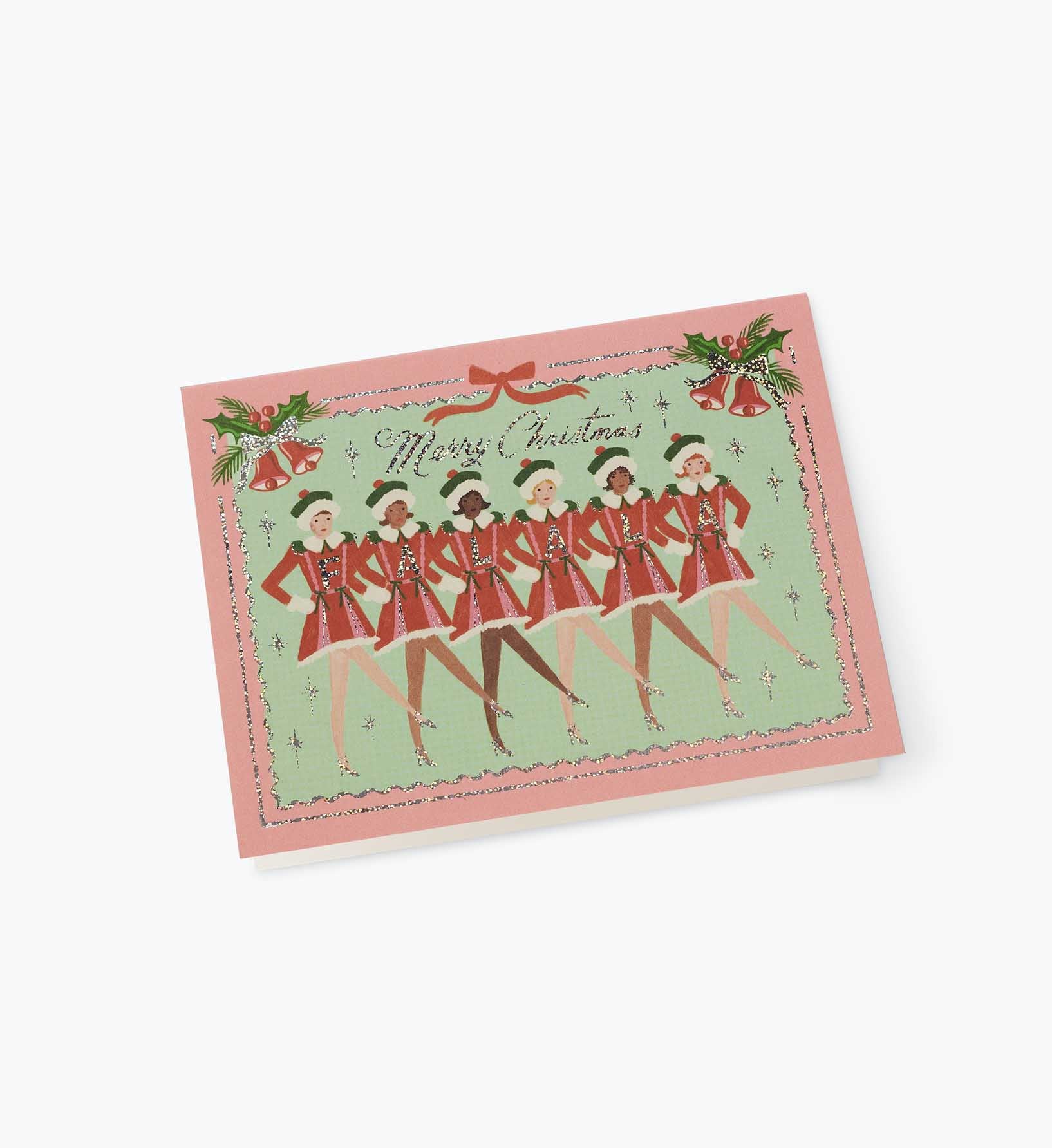 Fa La La Christmas Holiday Card - Single Card