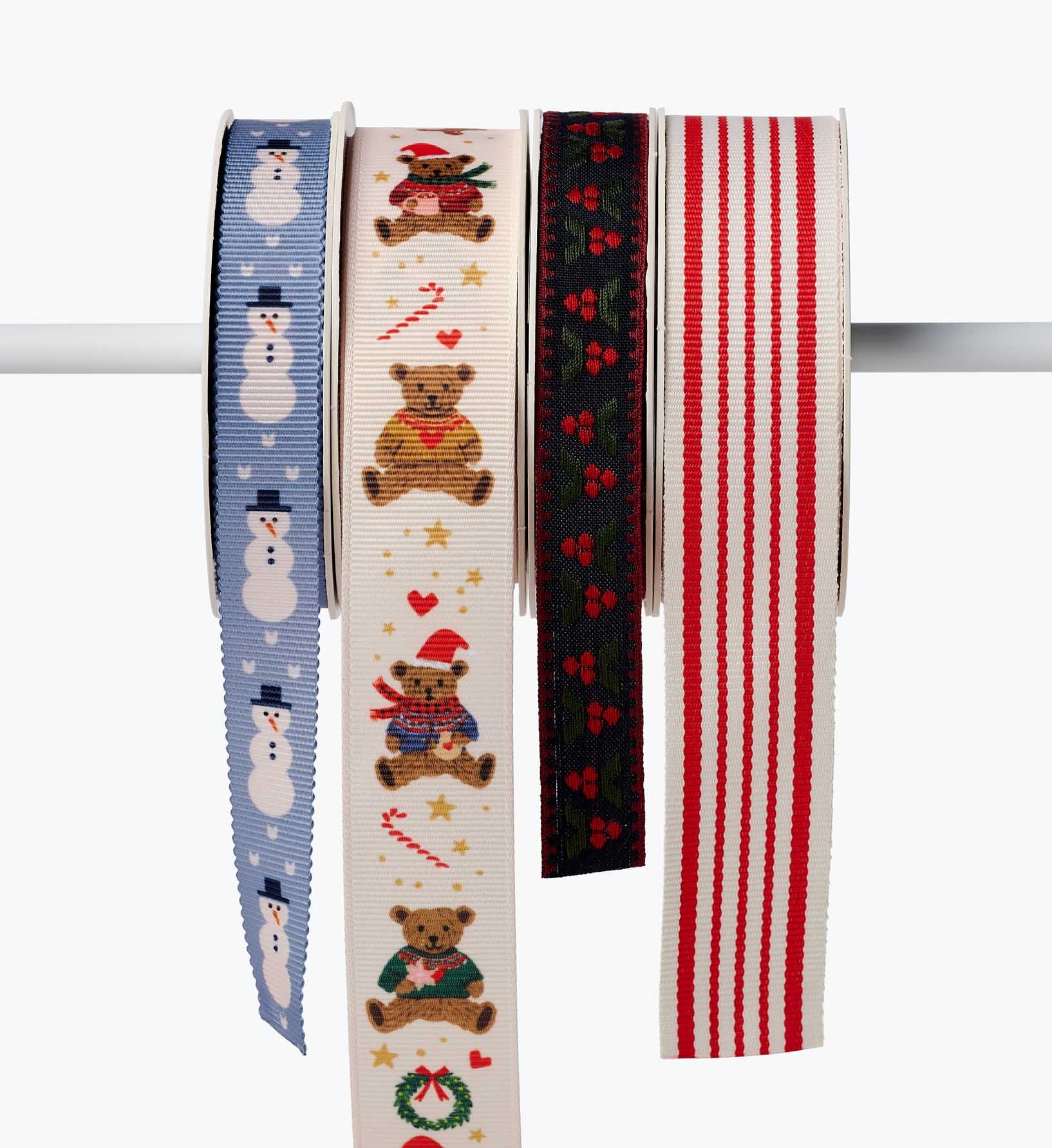Ribbon Set of 4 - Beary Christmas