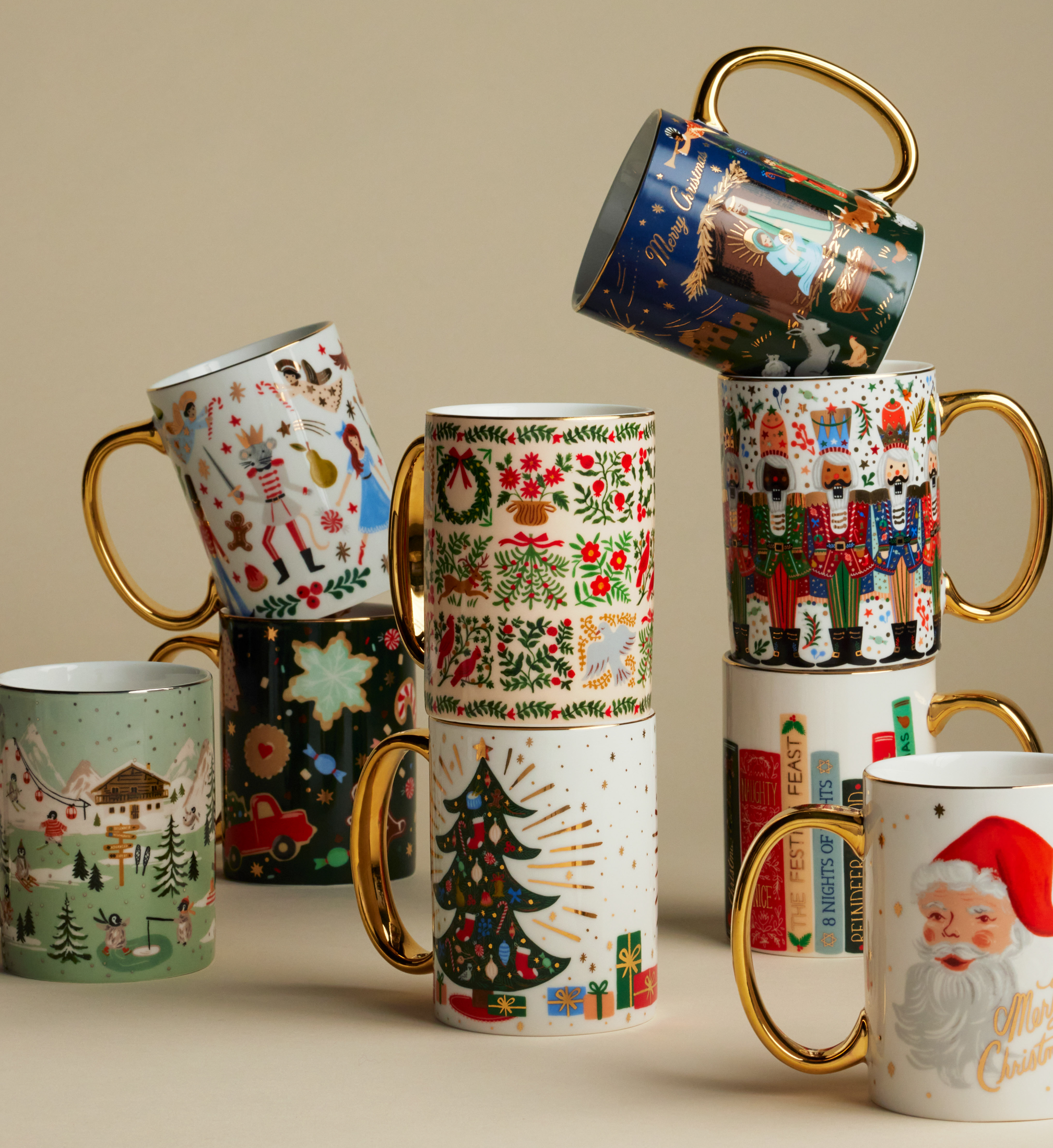 Holiday Porcelain Mug - Nutcracker
