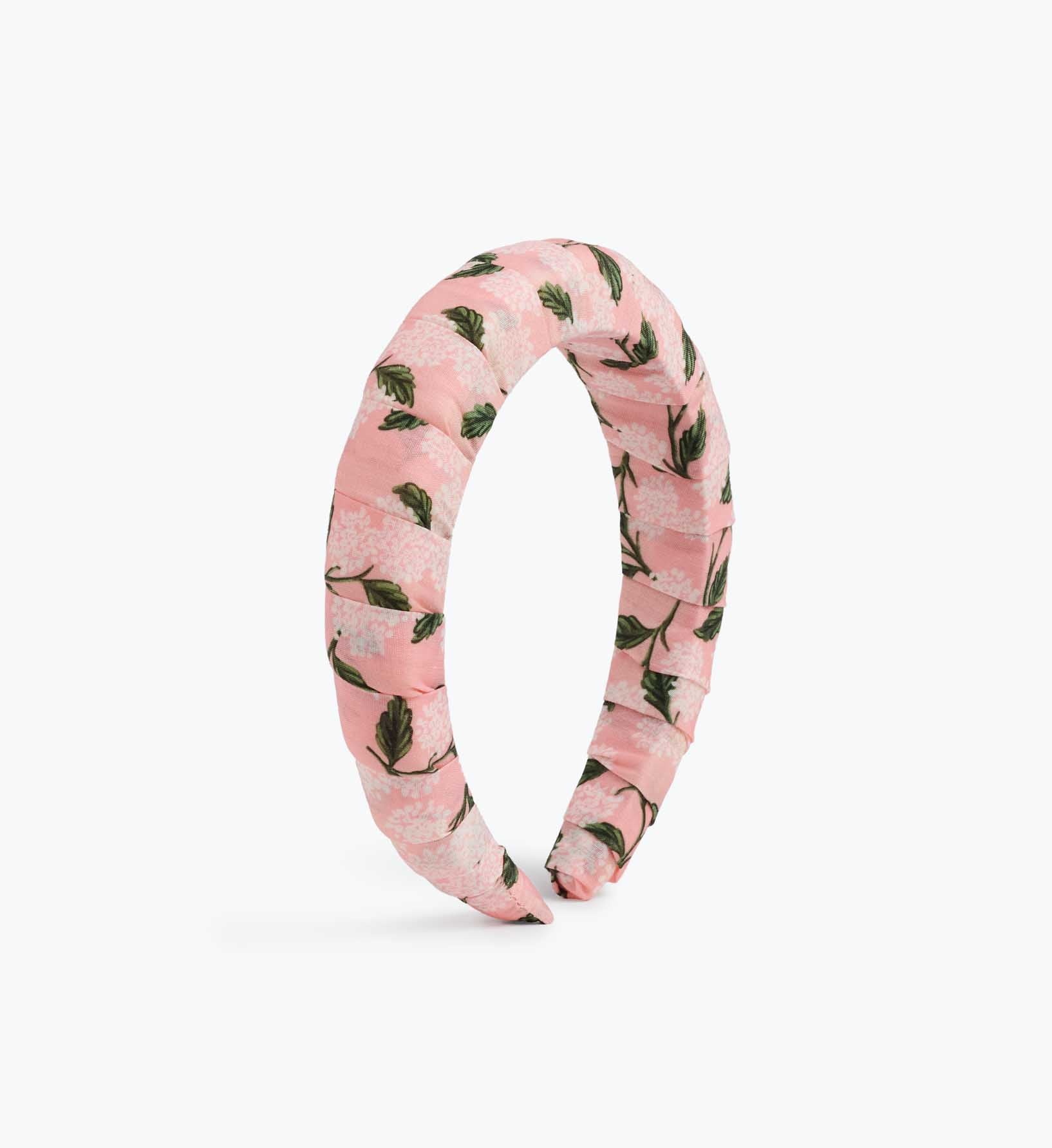 Wrapped Headband - Pink Hydrangea