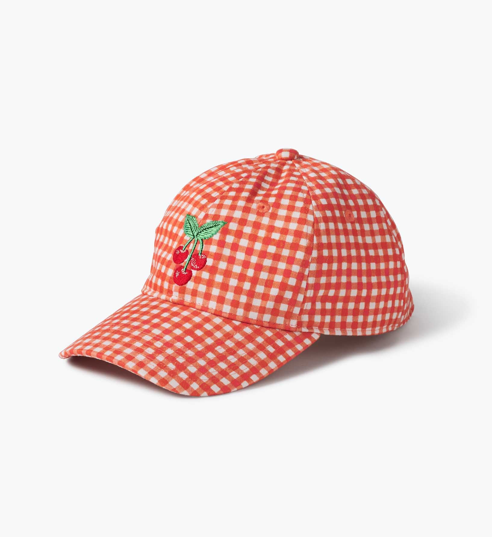 Baseball Cap - Gingham Cherries