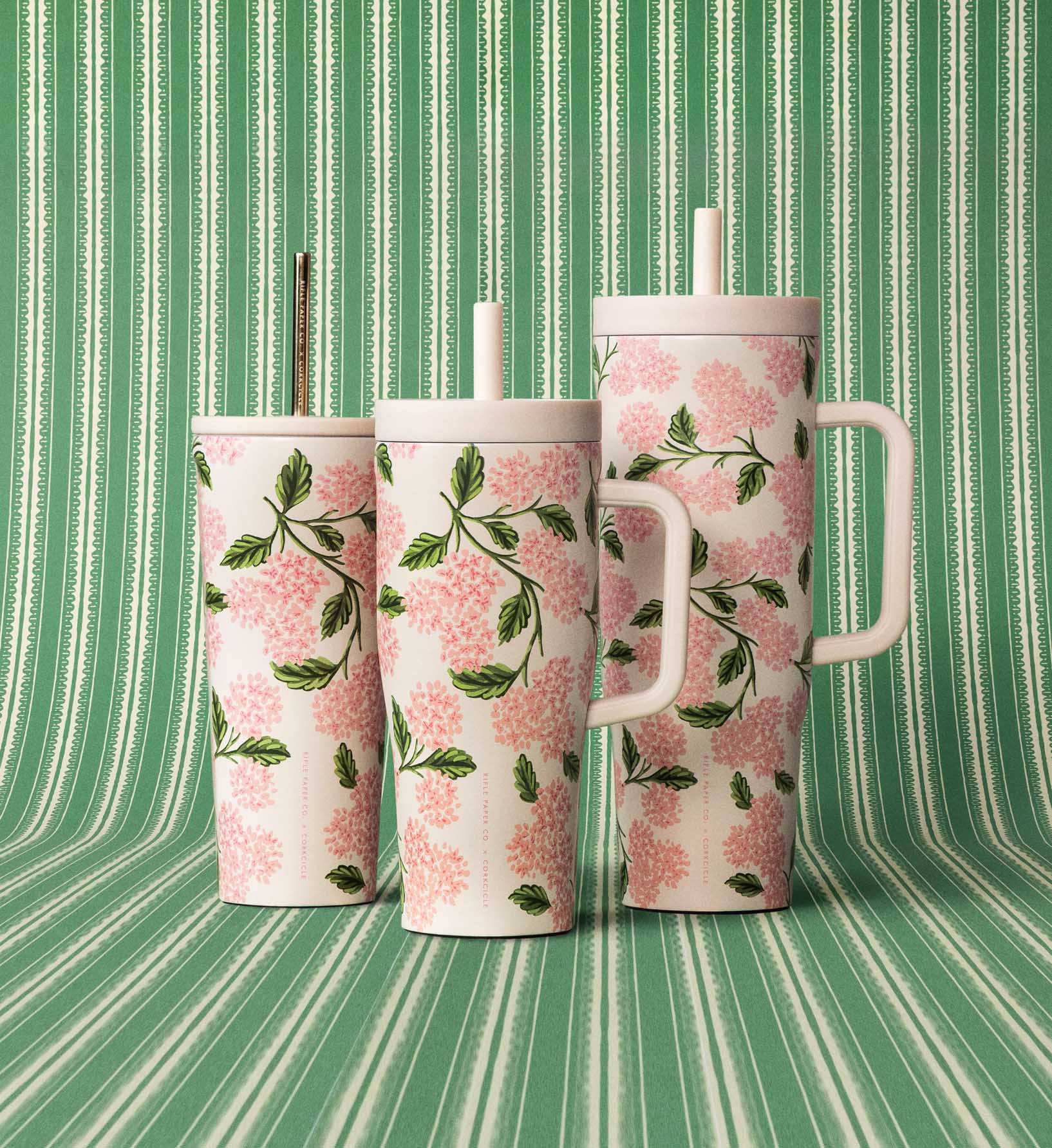 24 oz. Cold Cup - Pink Hydrangea