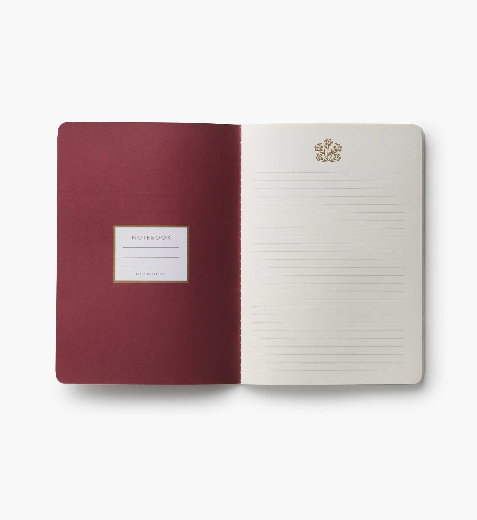Stitched Notebook Set - Paisley