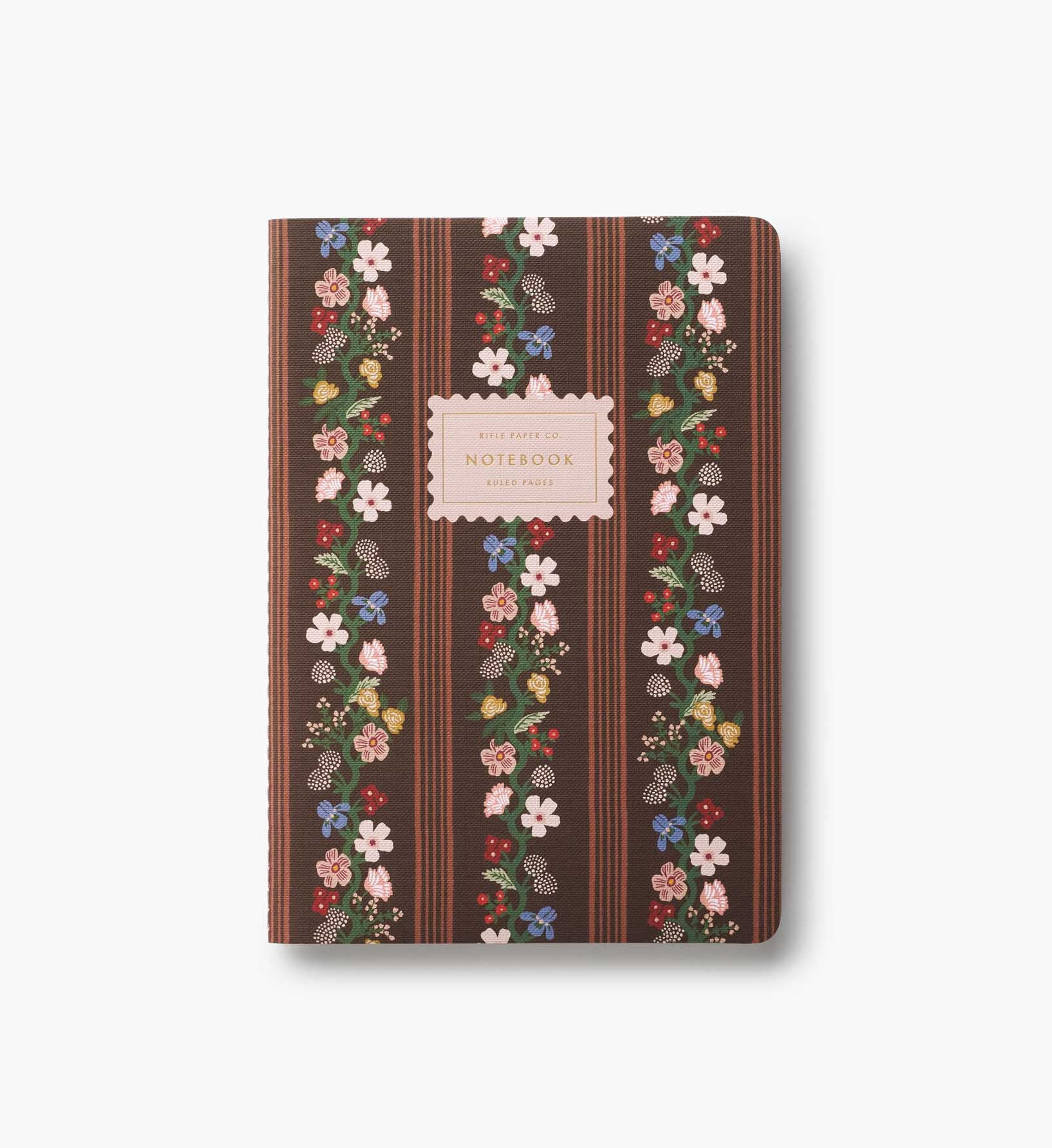 Stitched Notebook Set - Paisley
