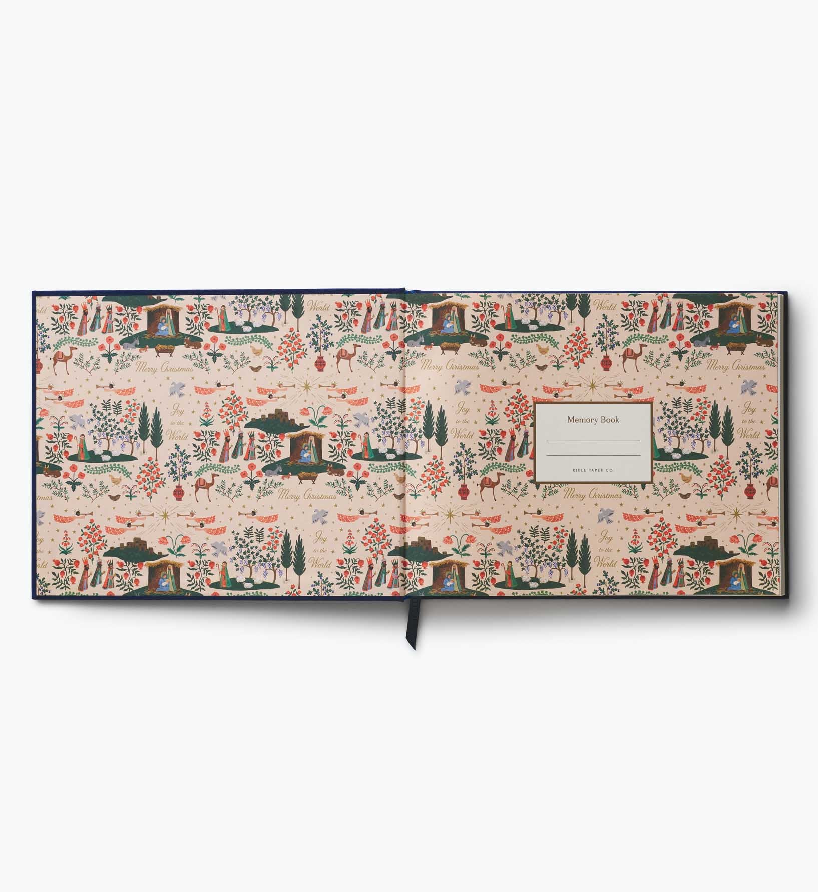 Embroidered Guest Book - Nativity