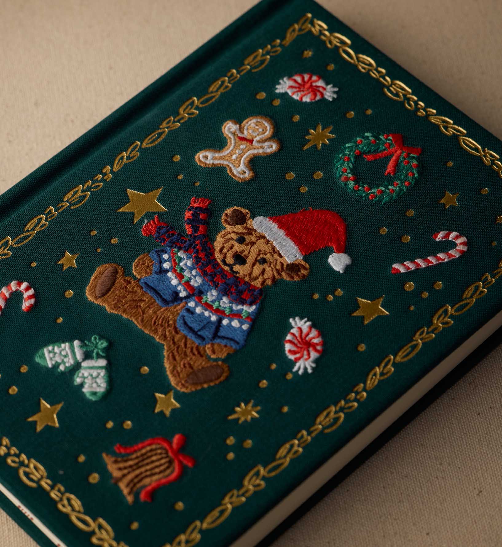 Embroidered Journal - Beary Christmas